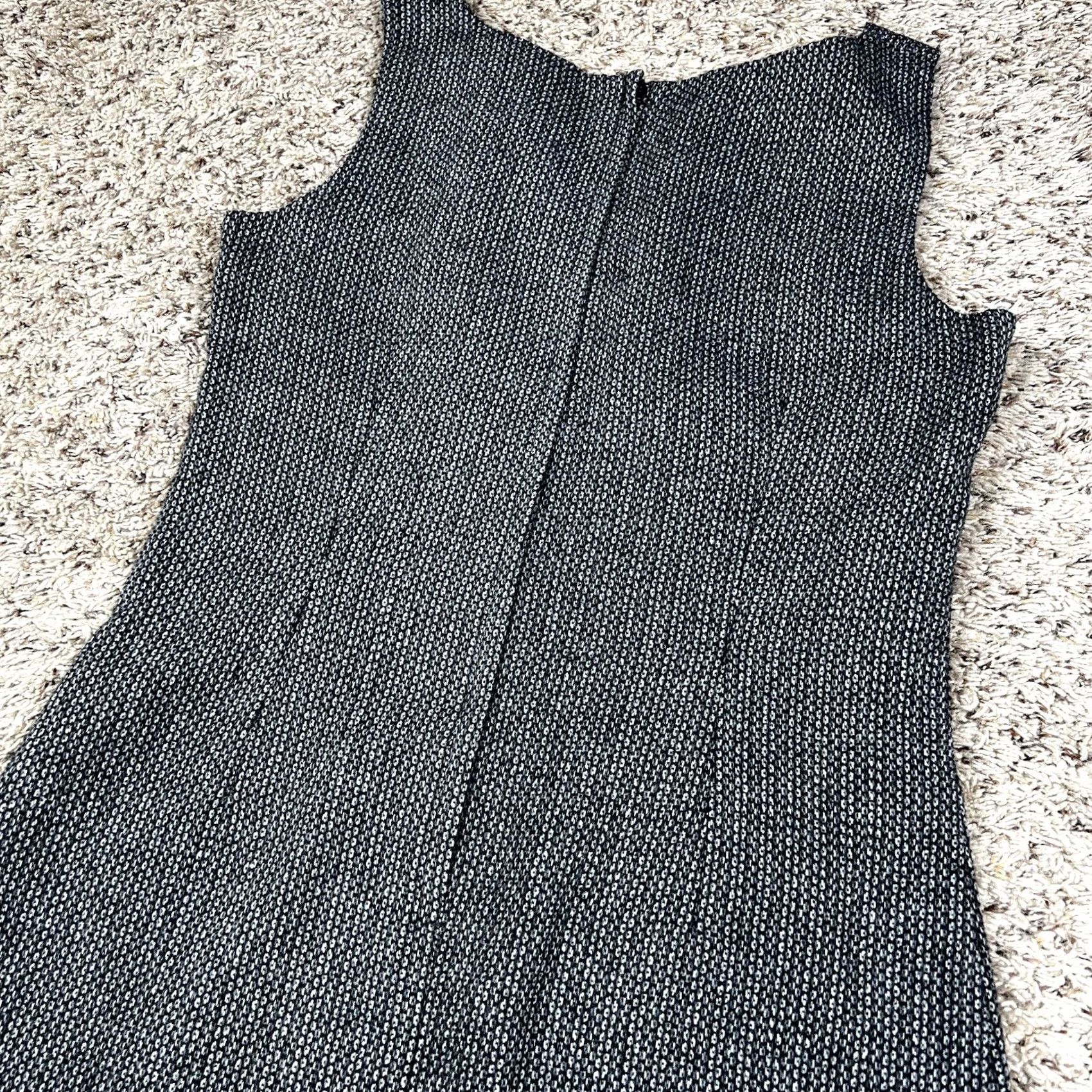 Vintage VINTAGE 90s Stylish Black Gray A-Line Womens Dress Small Front Slit Made USA Dress Size S / US 4 / IT 40 - 7 Thumbnail