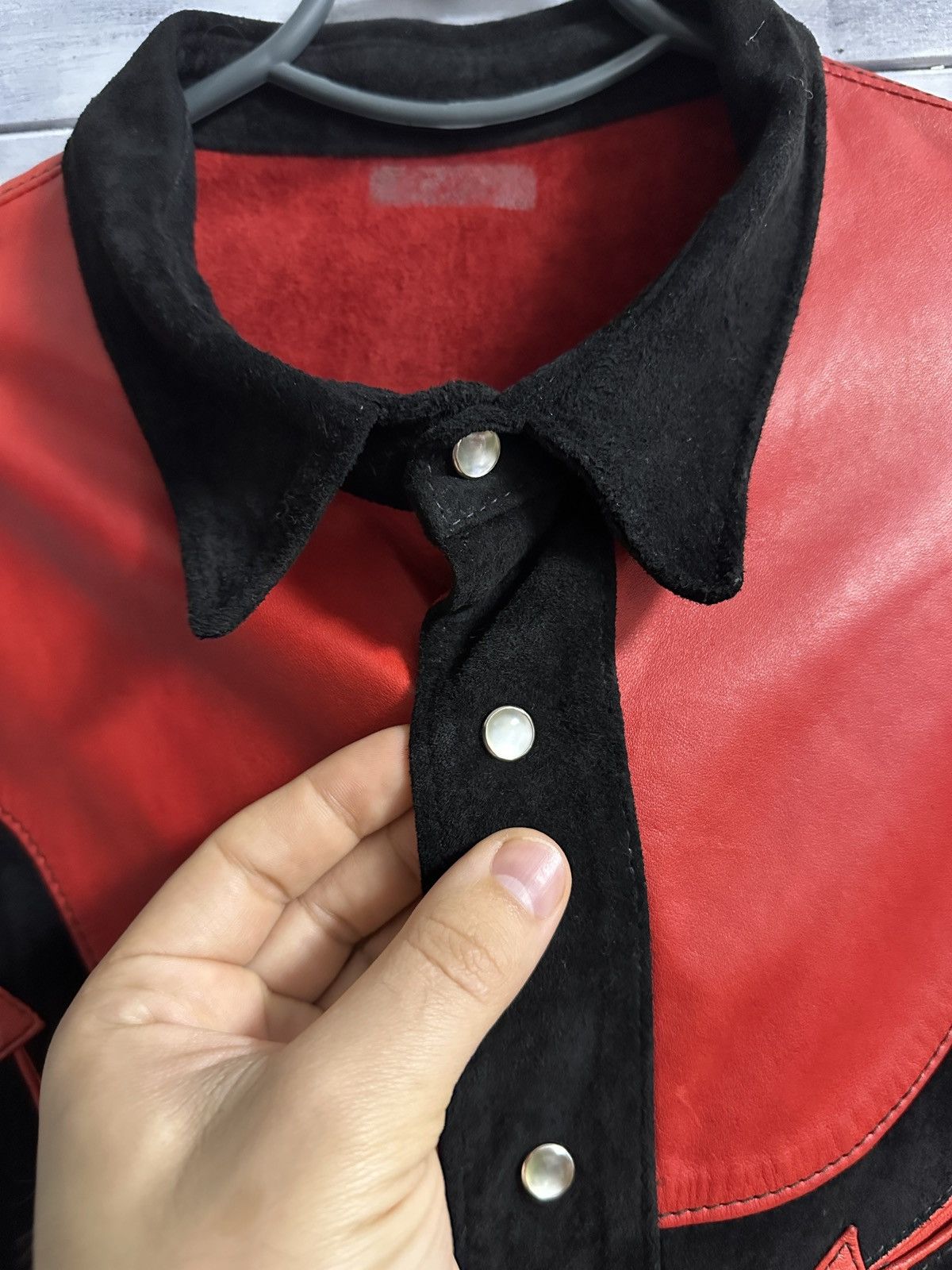 Other Oshwahkon 500 Broadway NYC Vintage Leather Western Jacket 70 Size US L / EU 52-54 / 3 - 4 Thumbnail