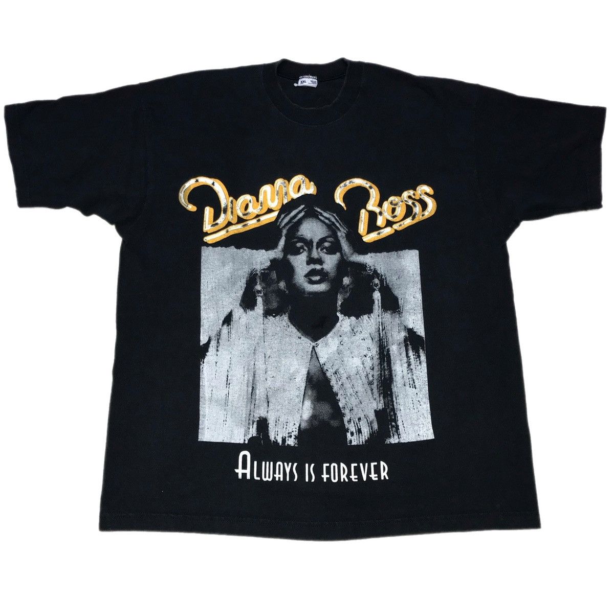 image of Band Tees x Vintage Diana Ross Summer Tour 1995 T-Shirt in Black, Men's (Size 2XL)