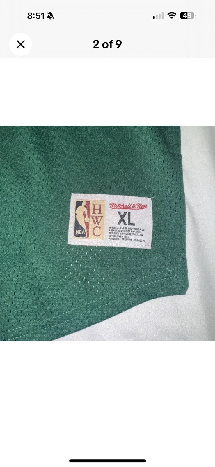 Mitchell & Ness Mitchell Ness Jayson Tatum Boston Celtics NBA Jersey Men XL Size US XL / EU 56 / 4 - 2 Thumbnail
