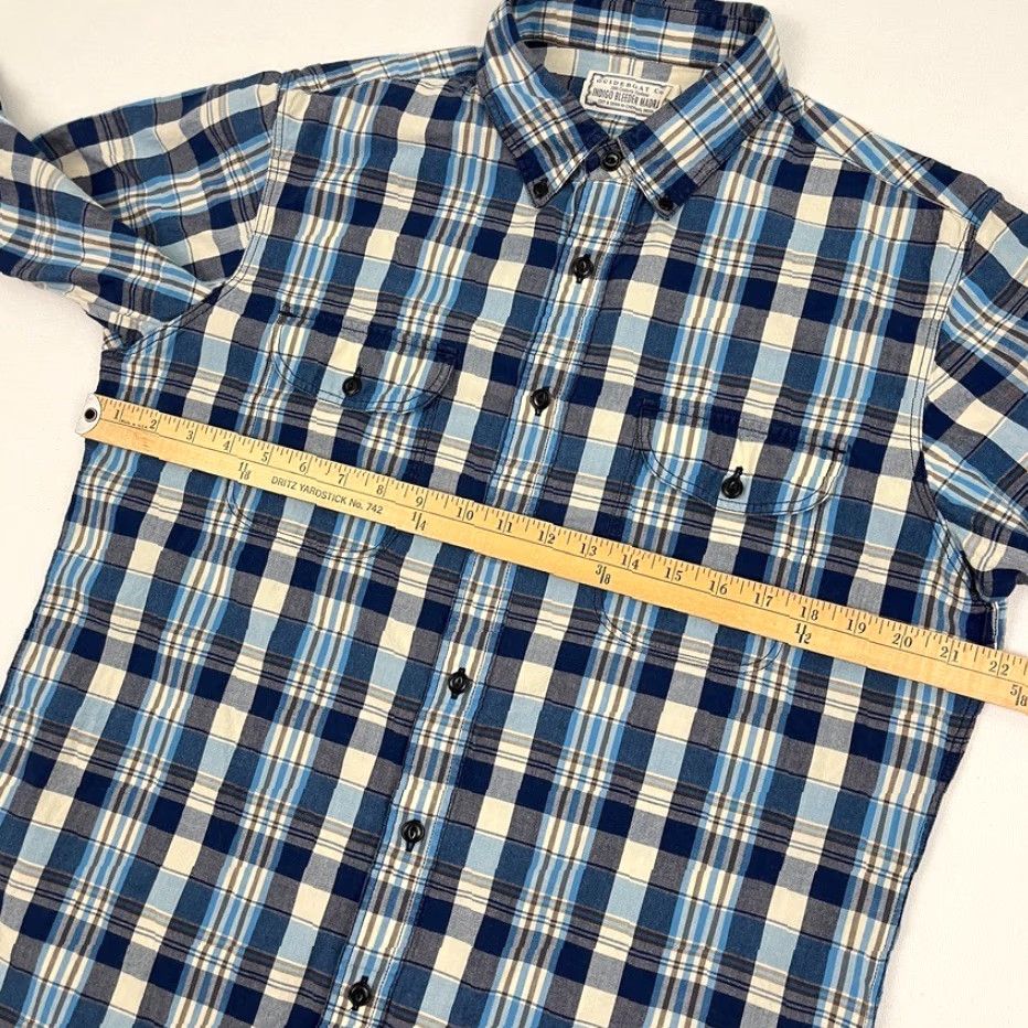 CO Guideboat Co Shirt Mens Large Blue Indigo Bleeder Madras Button Down Casual Prep Shirt Size US L / EU 52-54 / 3 - 5 Thumbnail