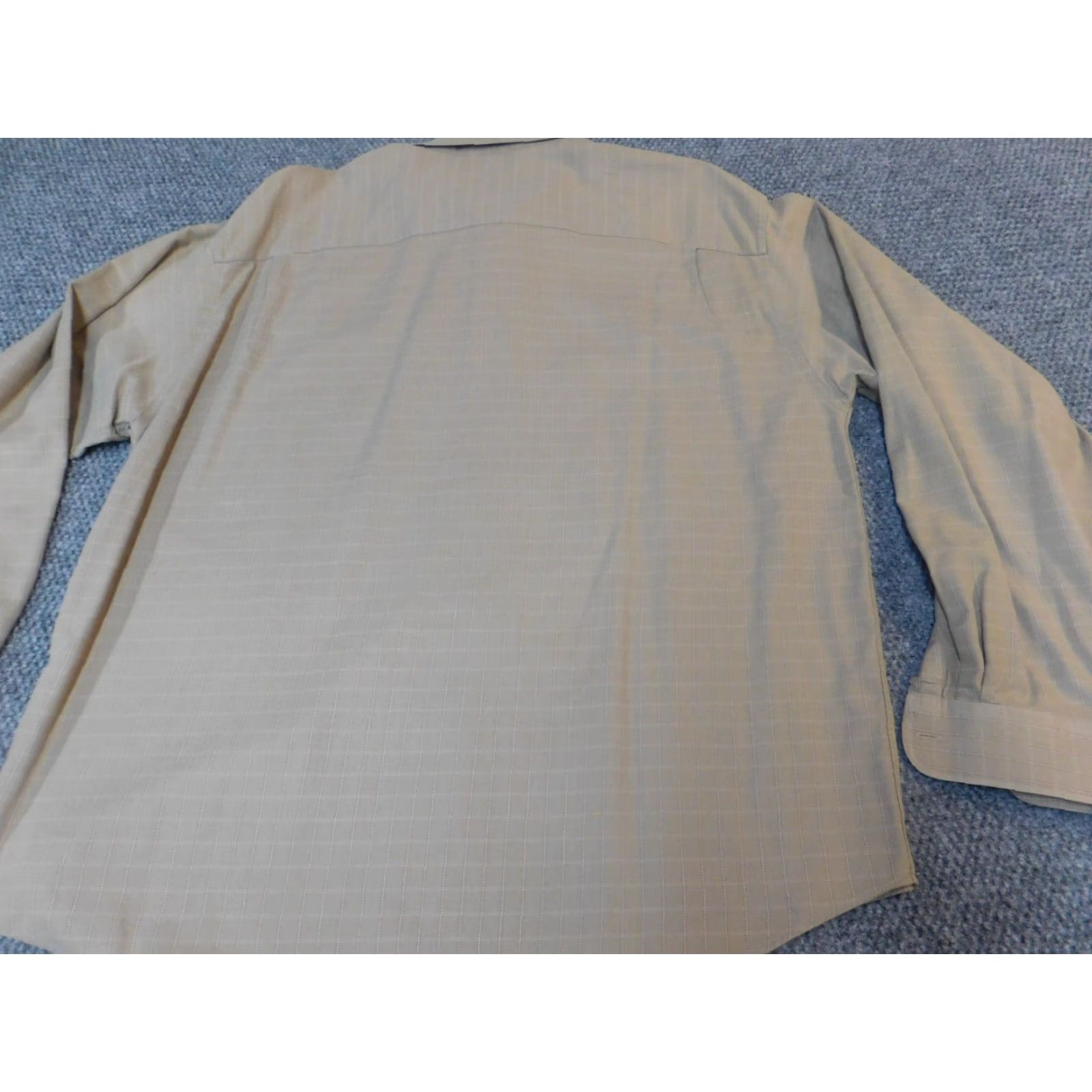 Geoffrey Beene Geoffrey Beene Mens Button-Down Shirt XL Plaid Beige Casual Regular Size US XL / EU 56 / 4 - 7 Thumbnail