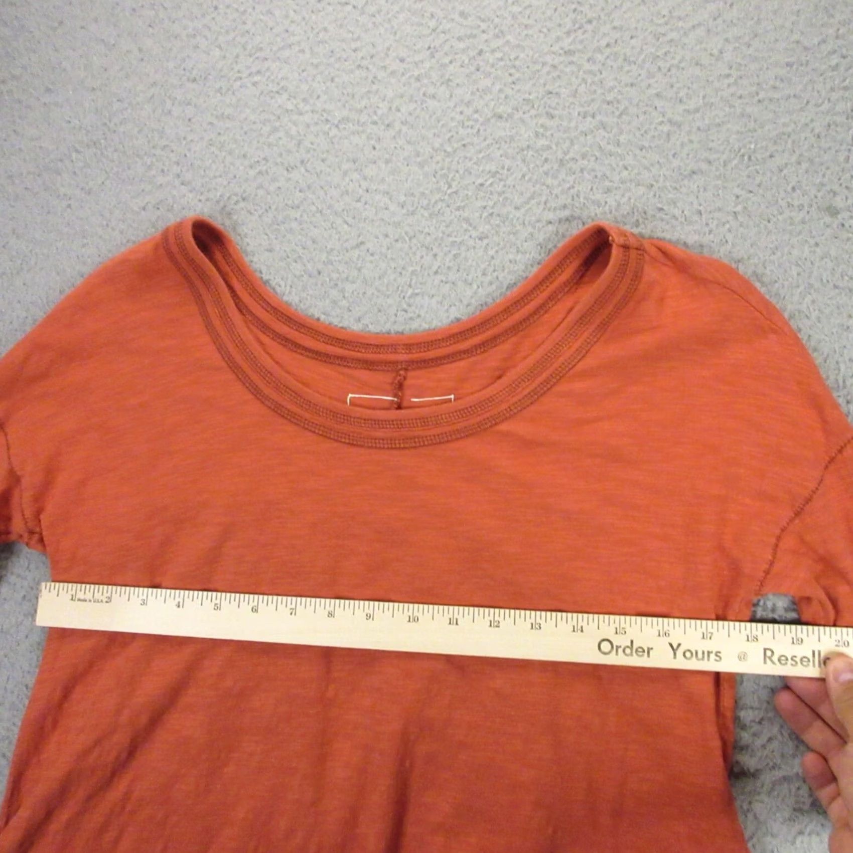 Vintage We the Free We the Free Womens Slub cotton Shirt Top P Ruffle Long Sleeve Orange Blouse Shirts Winter Spring Summer Fall Womens Size S / US 4 / IT 40 - 5 Thumbnail