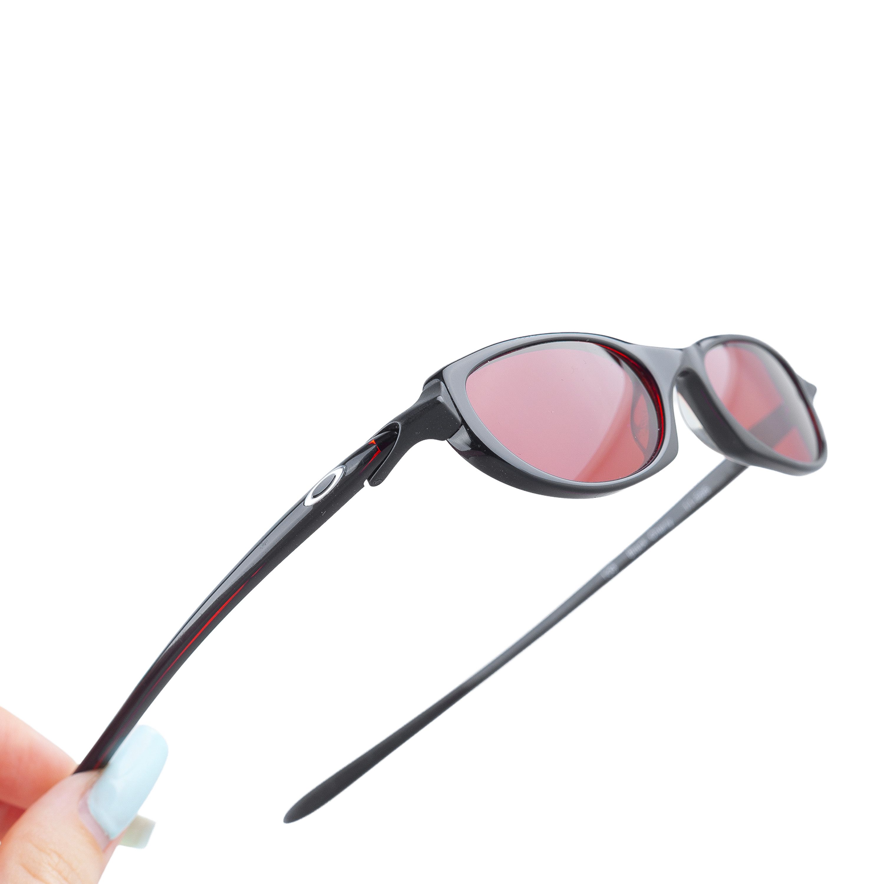 Oakley Oakley "Black Cherry" Red Lenses Vintage Sunglasses Size ONE SIZE - 6 Thumbnail