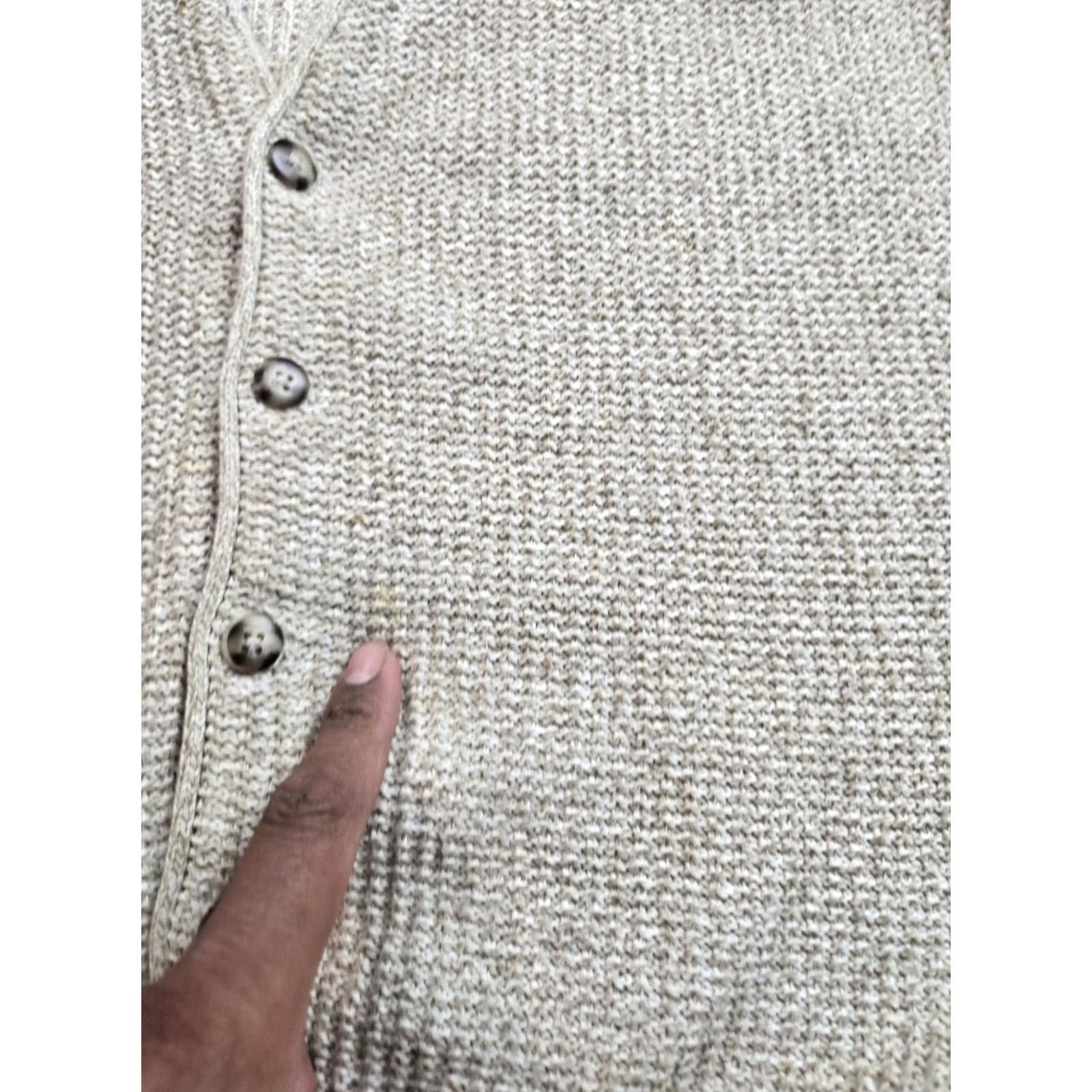 Eddie Bauer VINTAGE Eddie Bauer Sweater Vest Men L Beige Knit Cotton USA Made 90s Size US L / EU 52-54 / 3 - 4 Thumbnail
