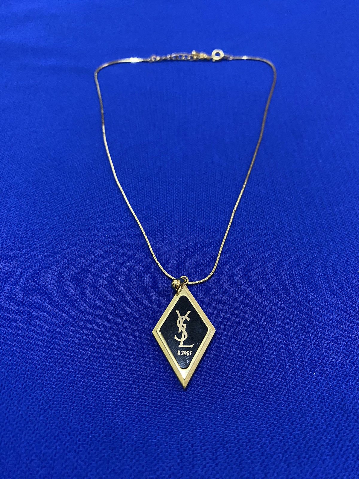 Yves Saint Laurent Vintage YSL necklace 24KGF Golden necklaces Size ONE SIZE - 2 Thumbnail