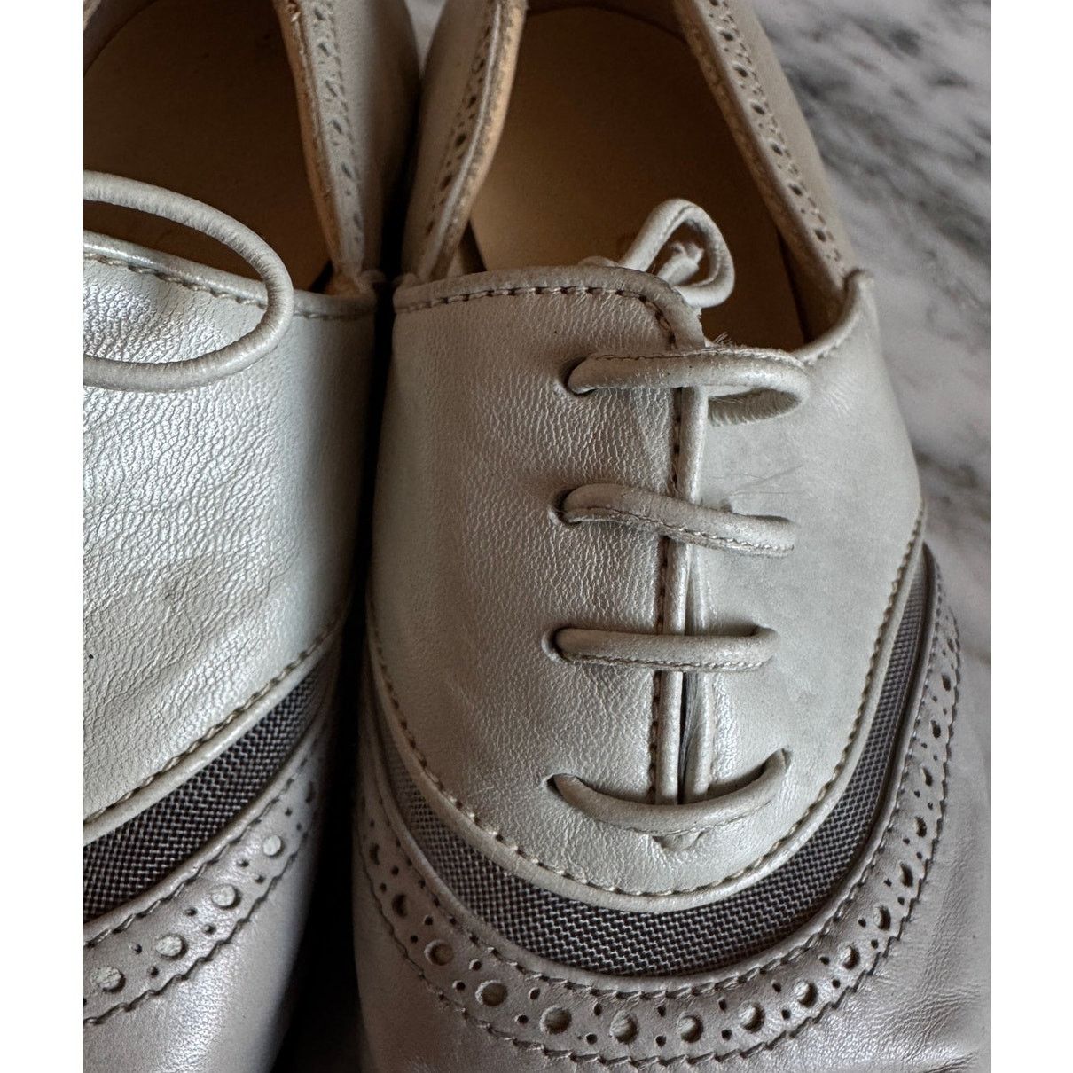 Gucci Gucci Wingtip Oxford Leather lace-ups - Size US 5.5 / IT 35.5 - 2 Thumbnail