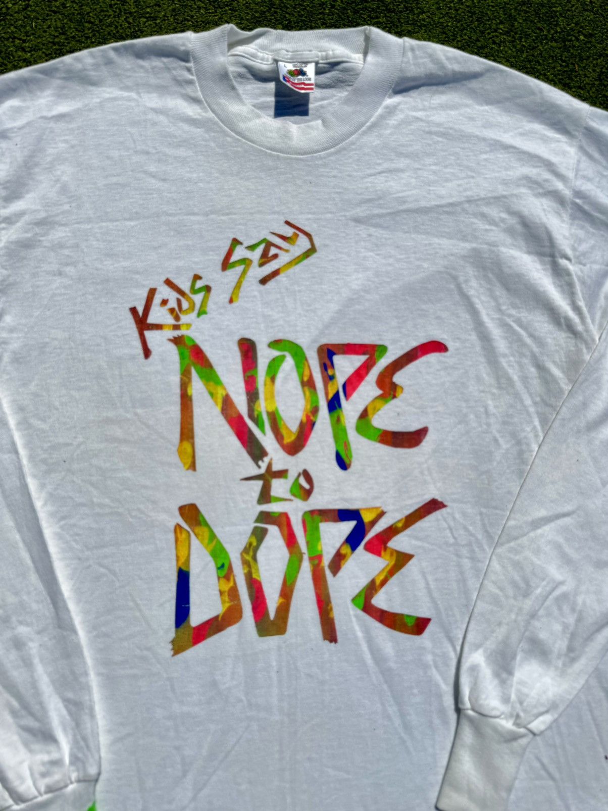 Rap Tees × Vintage Kids Say Nope To Dope Vintage 90’s Hip Hop Rap Long Sleeve Size US L / EU 52-54 / 3 - 3 Thumbnail
