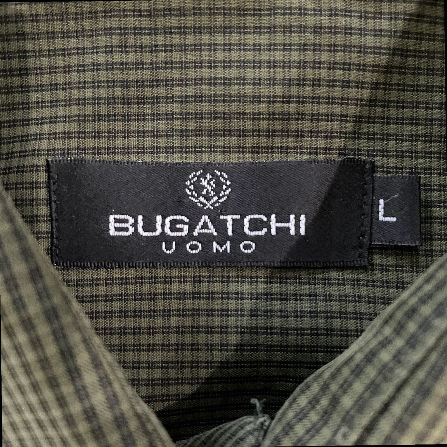 BUGATCHI Bugatchi Uomo Mens Long Sleeve Green Plaid Button Down Shirt Adult Large Size US L / EU 52-54 / 3 - 4 Thumbnail