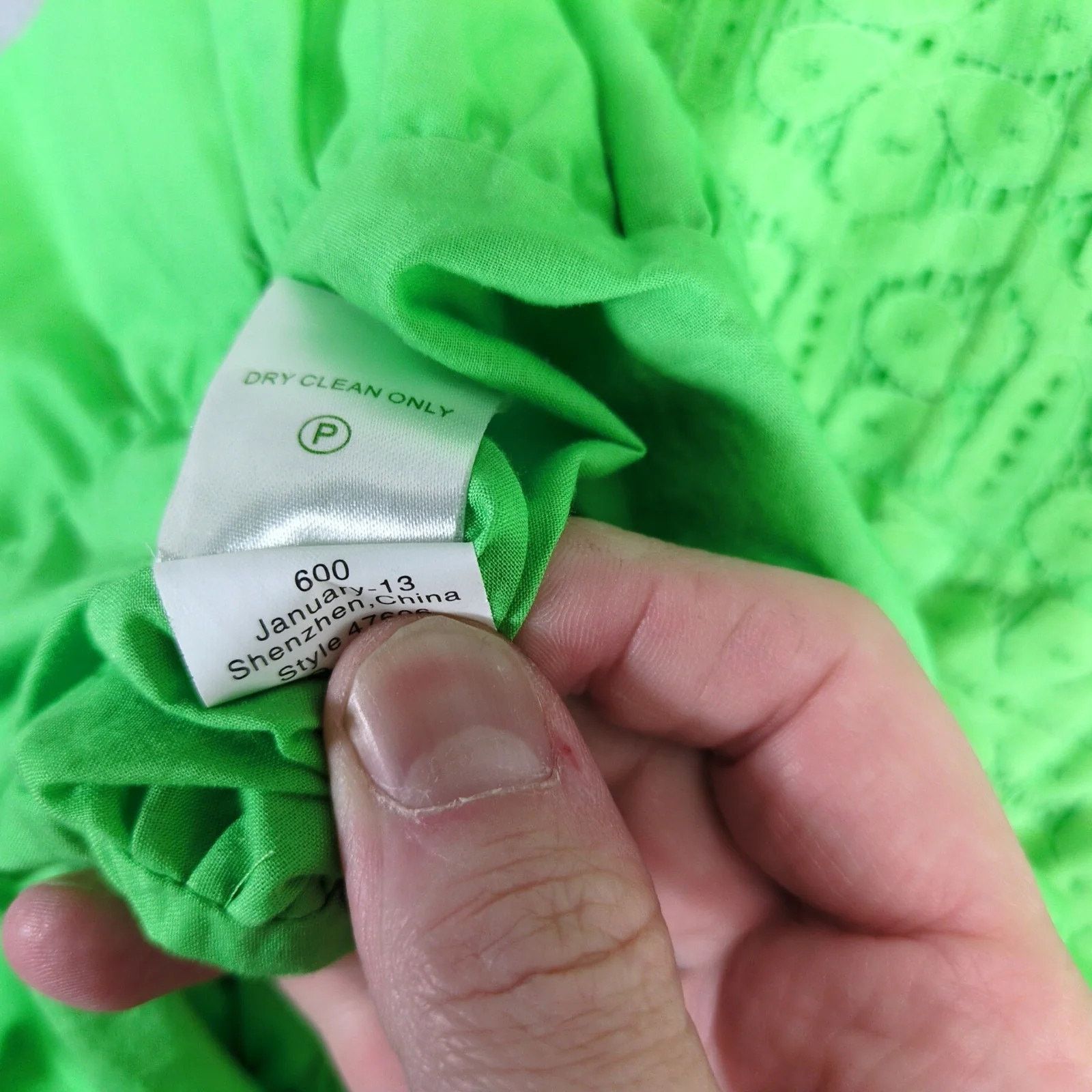 Lilly Pulitzer Lilly Pulitzer Posey Green Daisy Lane Lace Fit & Flare Dress Size M / US 6-8 / IT 42-44 - 10 Thumbnail