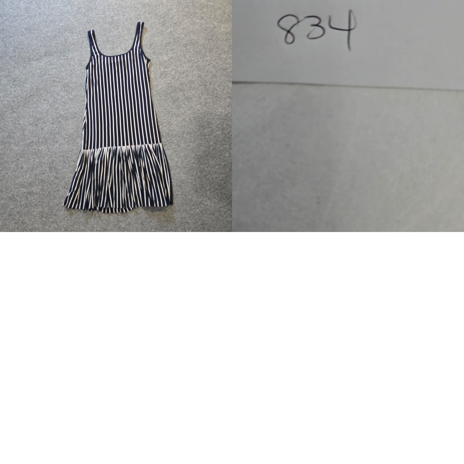 Bailey 44 Bailey 44 Dress Womens Size Small Blue Striped Ruffle Bottom Sleeveless Casual Dress Size 28" / US 6 / IT 42 - 8 Thumbnail