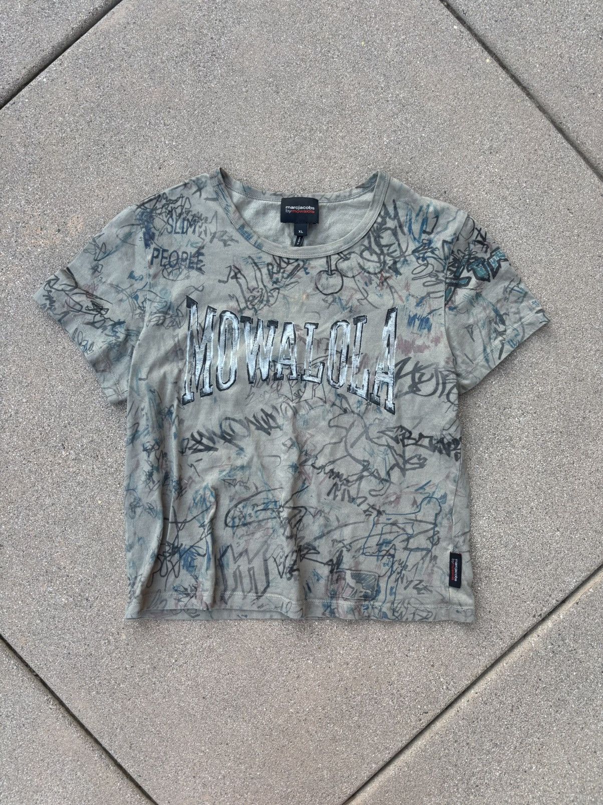 Marc Jacobs × Mowalola Mowalola x Marc Jacobs Graffiti Baby Tee Size US XS / EU 42 / 0 - 1 Thumbnail