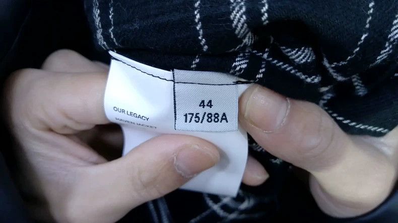 Our Legacy Our Legacy size44 Black and white spiral plaid jacket Size US S / EU 44-46 / 1 - 9 Thumbnail