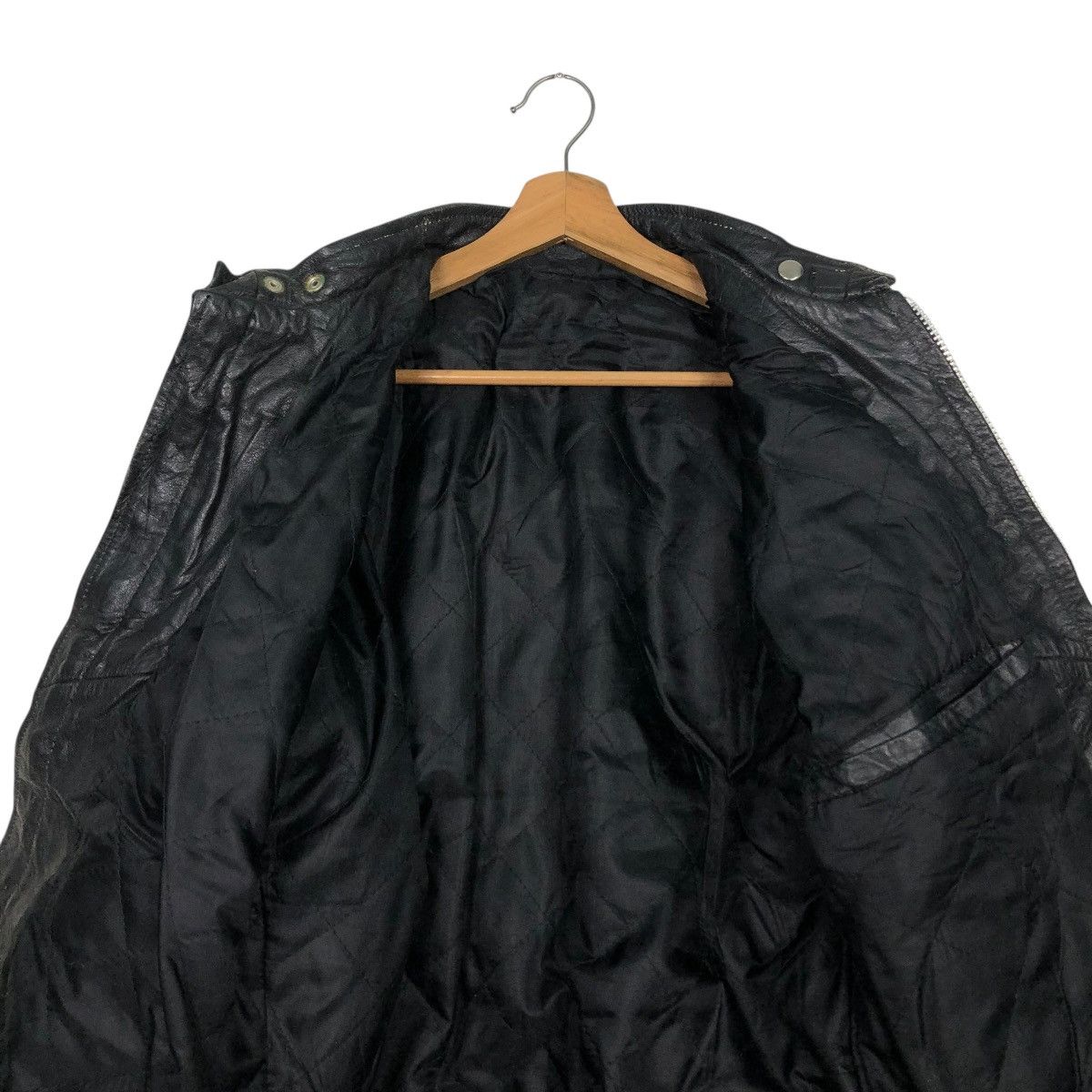 Japanese Brand 🔥VINTAGE BIKER LEATHER JACKET UNBRANDED ISSEY MIYAKE Size US M / EU 48-50 / 2 - 16 Thumbnail