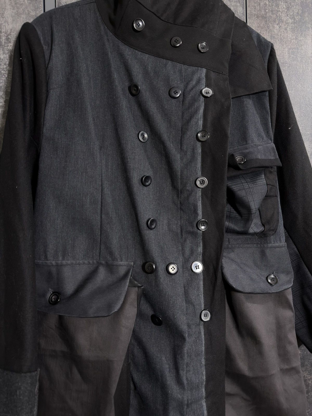 Tornado Mart Archive Tornado Mart Rebuild Coat Yohji Junya Miyake Acronym Size US L / EU 52-54 / 3 - 8 Thumbnail