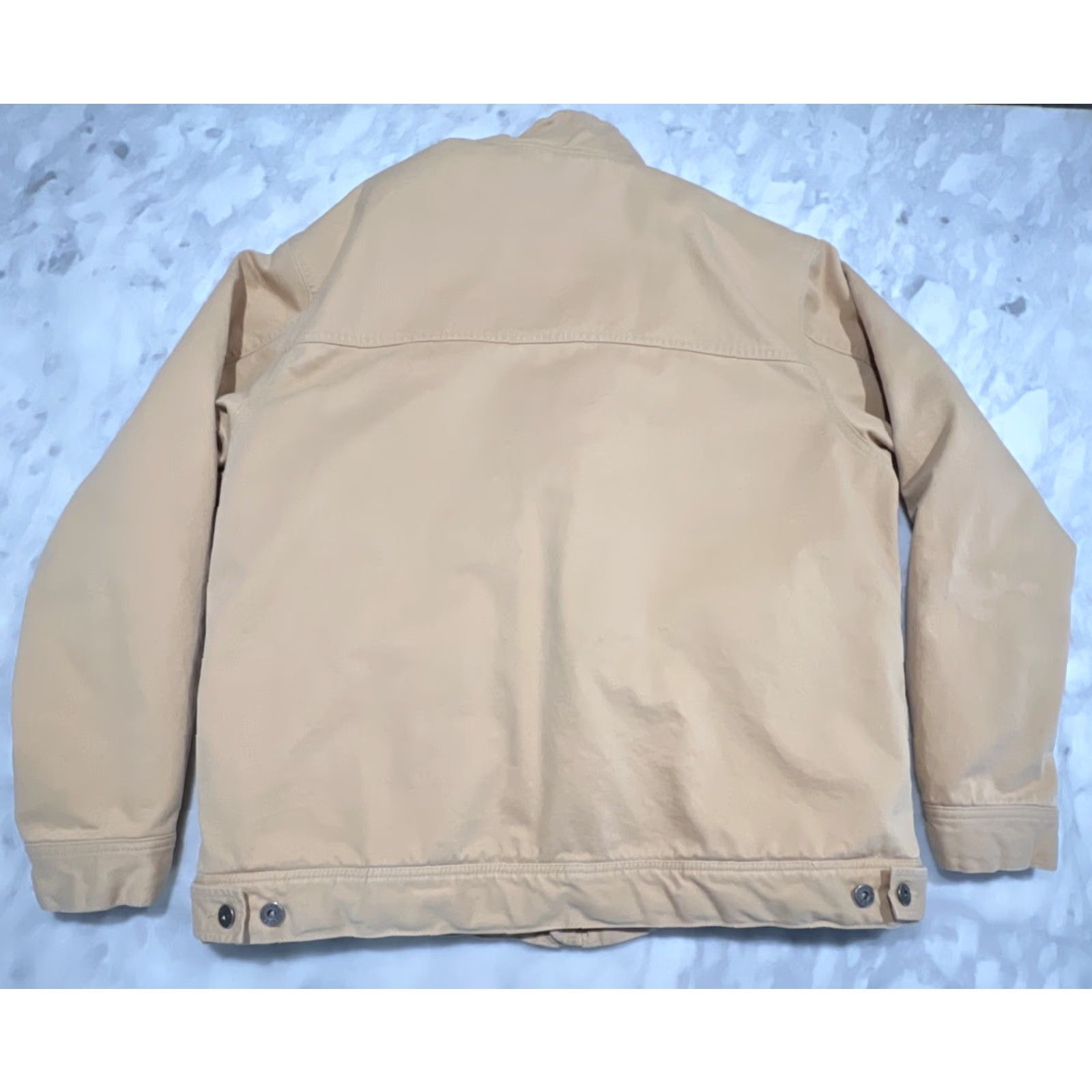 Aigle VINTAGE AIGLE Barn Jacket Men 2XL Regular Canvas Tan Khaki Lined Full Zip Zipper 90s Winter Fall Outdoor Workwear Mens Size US XXL / EU 58 / 5 - 4 Thumbnail