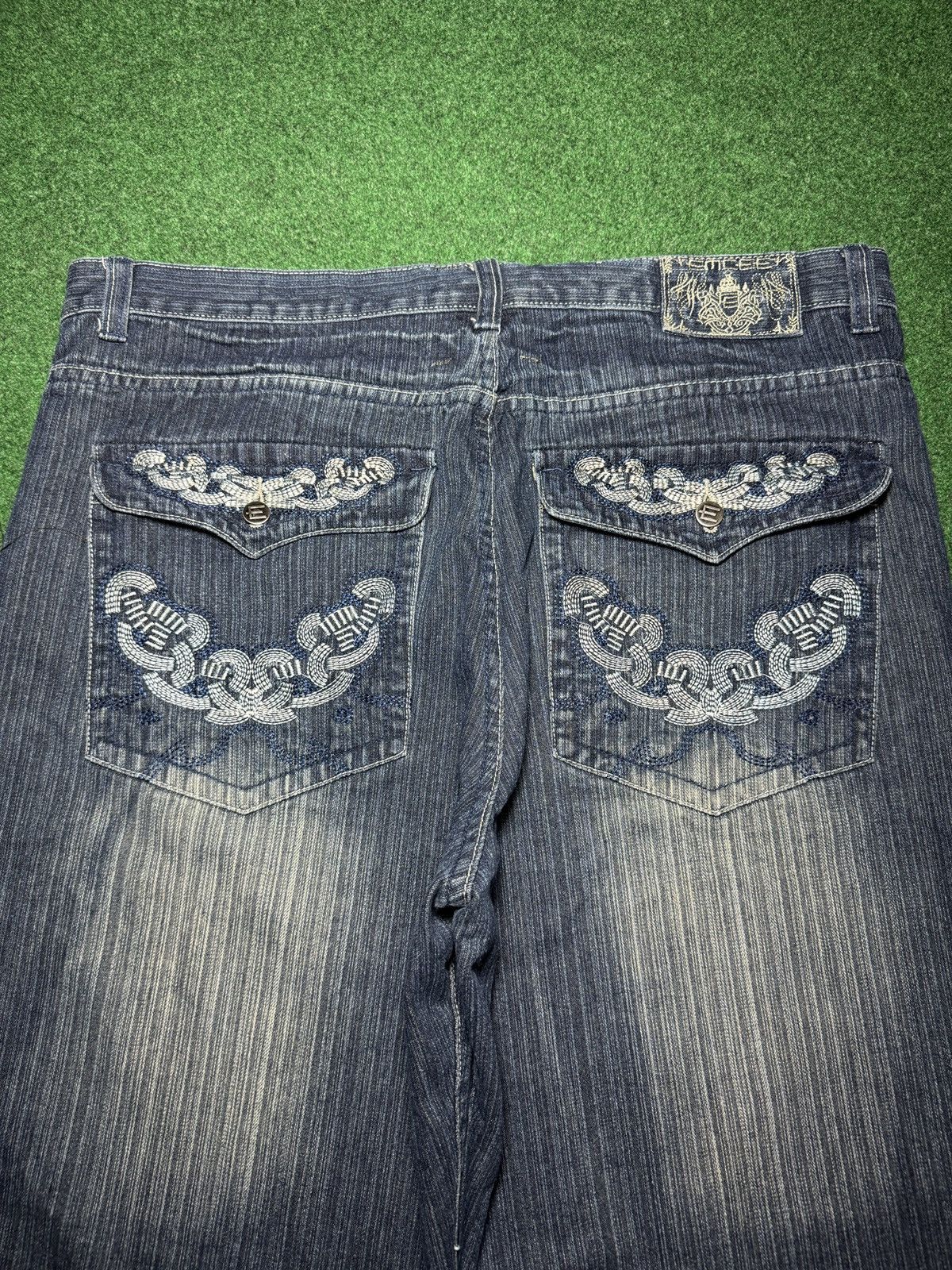 Southpole Vintage Y2K Emcee Baggy Hip Hop Jorts 42 18” Denim Shorts Size US 42 / EU 58 - 3 Thumbnail