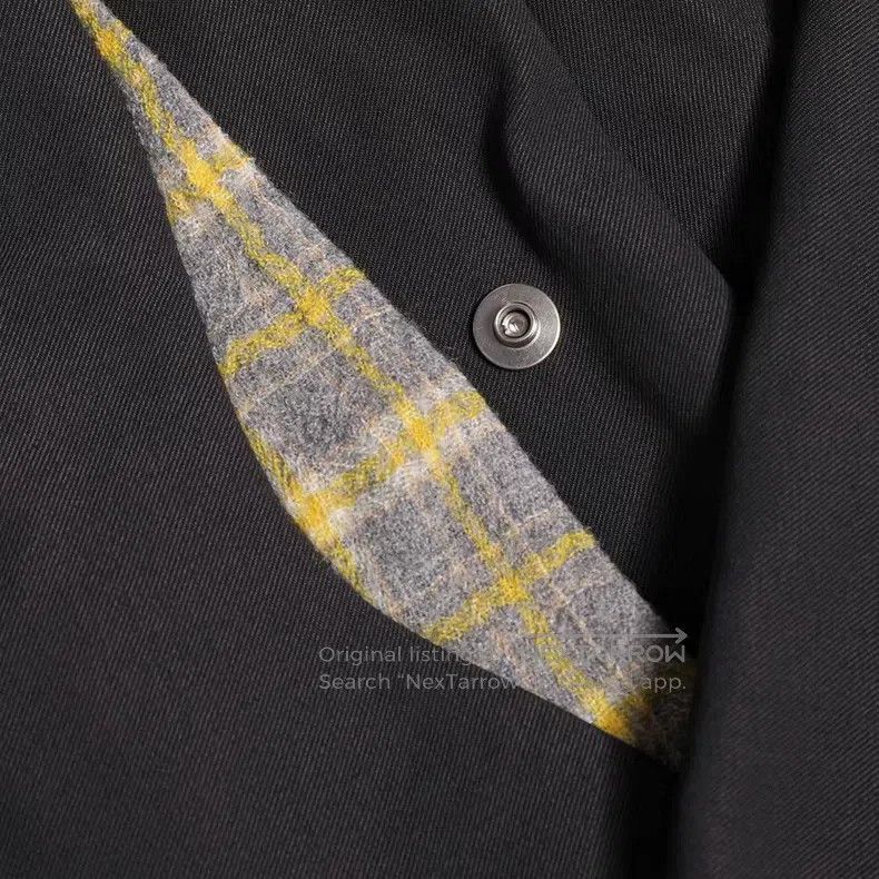 Other Kiko Kostadinov Plaid Patchwork Suit Jacket Size 46L - 3 Thumbnail