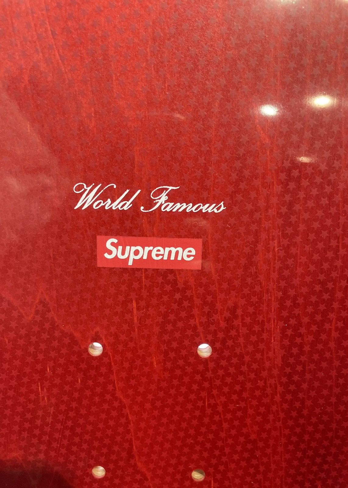 Supreme Supreme Stained Logo Deck Red (2008) Size ONE SIZE - 4 Thumbnail