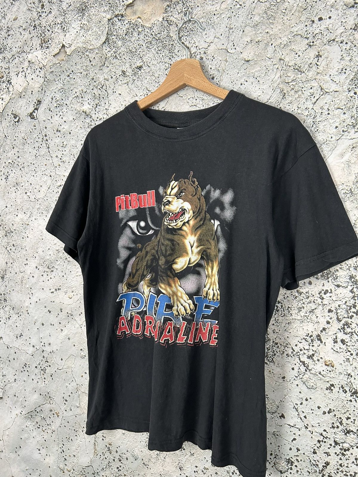 Vintage Vintage Pitbull Dog Graphic Tee Rap Skate Rock Hardcore Size US M / EU 48-50 / 2 - 2 Thumbnail