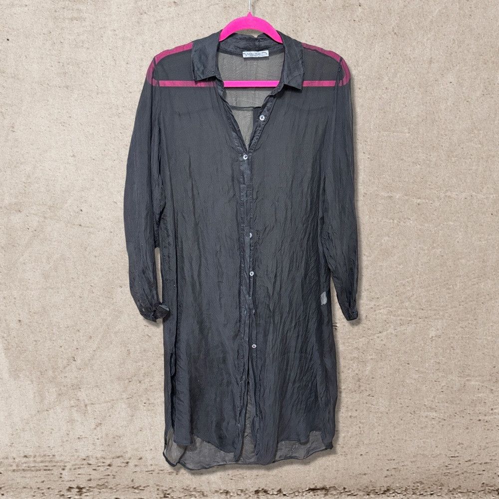 Other Angela Mara Seta Silk Duster Size S / US 4 / IT 40 - 1 Thumbnail