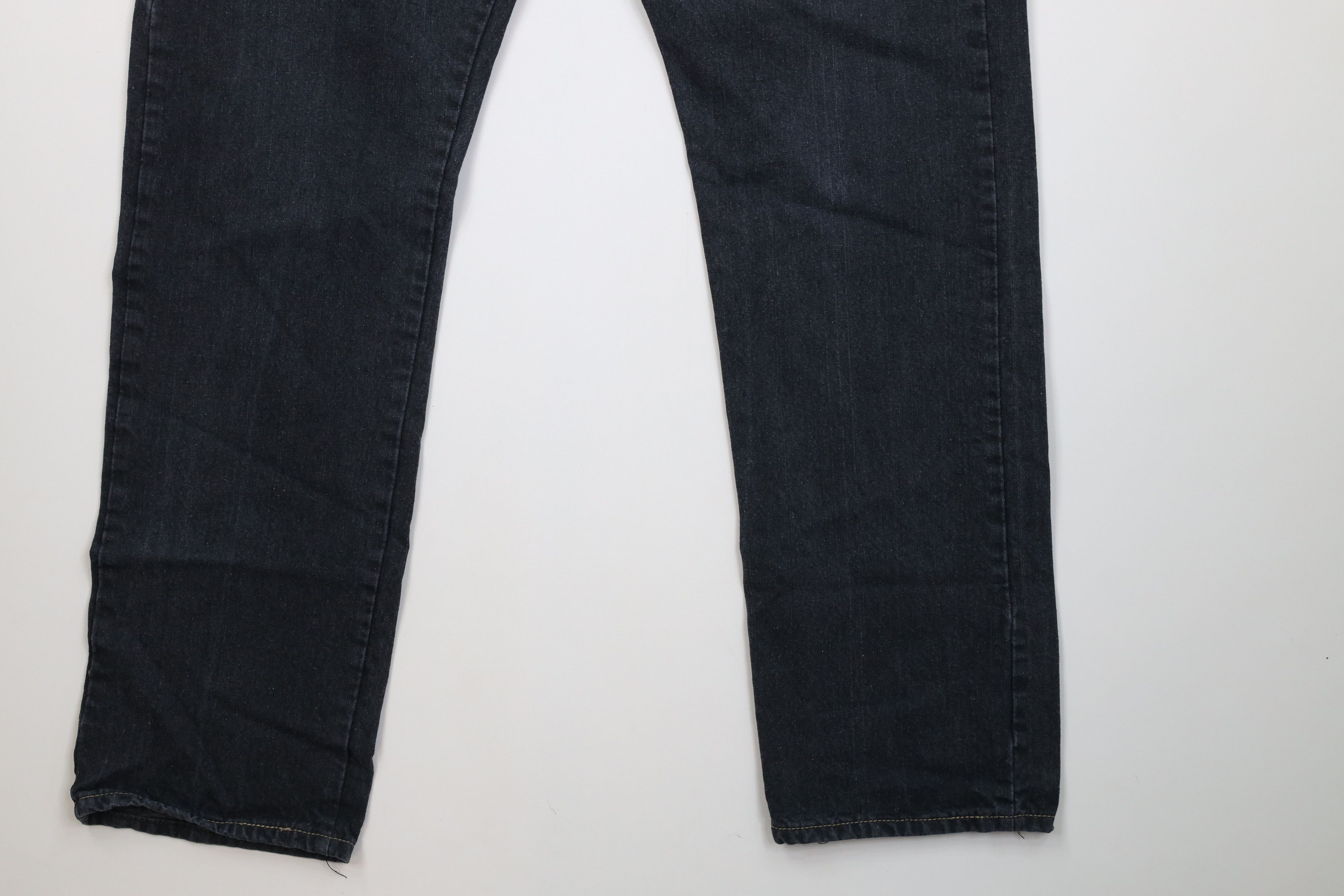 Vintage Vintage 90s Y2K Streetwear Straight Leg Denim Jeans Black Size US 38 / EU 54 - 5 Thumbnail