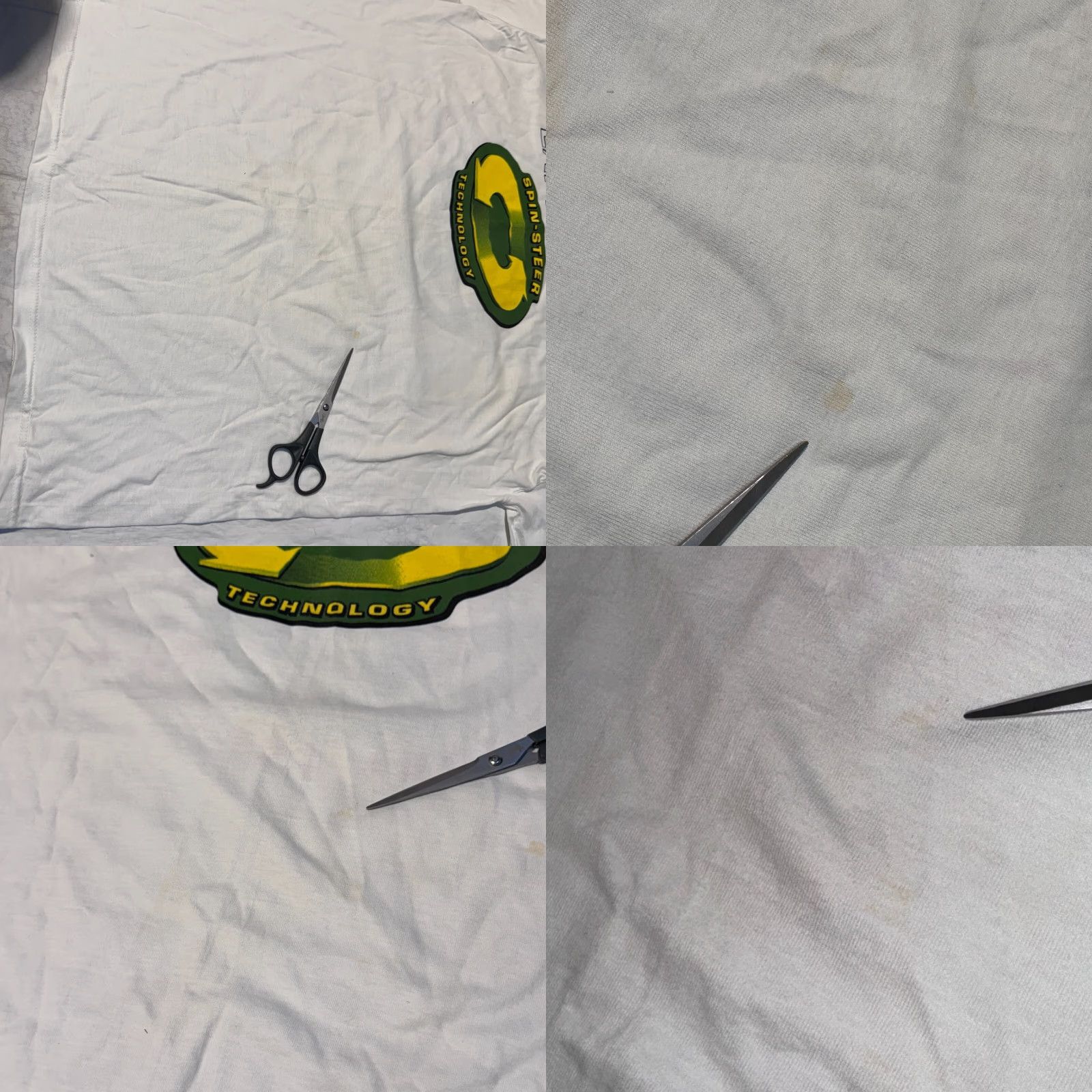 John Deere VINTAGE John Deere T-Shirt Logo shirt, White, XL, Men, Short Sleeve, Crew Neck, Regular, Cotton, 2000s, All Seasons, Machine Washable Size US XL / EU 56 / 4 - 8 Thumbnail