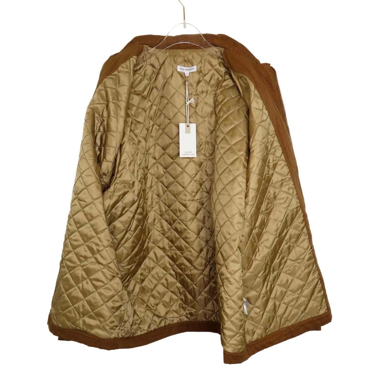 Good American Good American Chore Dropped Shoulder Utility Jacket Camel 1X Size XL / US 12-14 / IT 48-50 - 5 Thumbnail