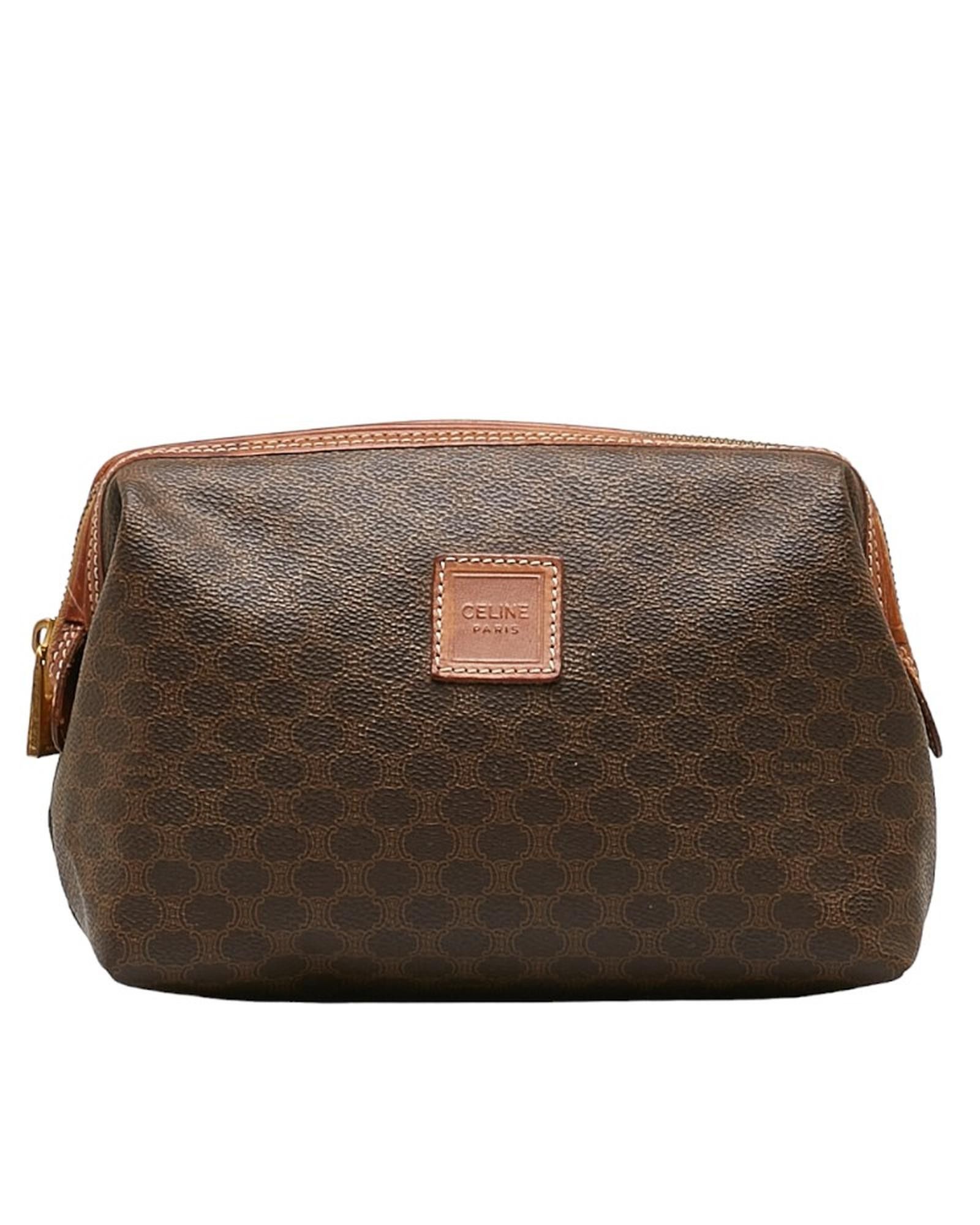 image of BrownCeline Macadam Cosmetic Pouch Bag - Ab Condition, Women's