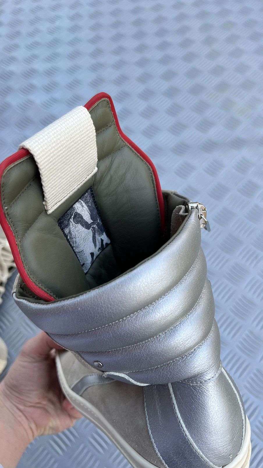 Rick Owens Rick Owens geobasket pearl reflective Size US 7.5 / EU 40-41 - 25 Thumbnail