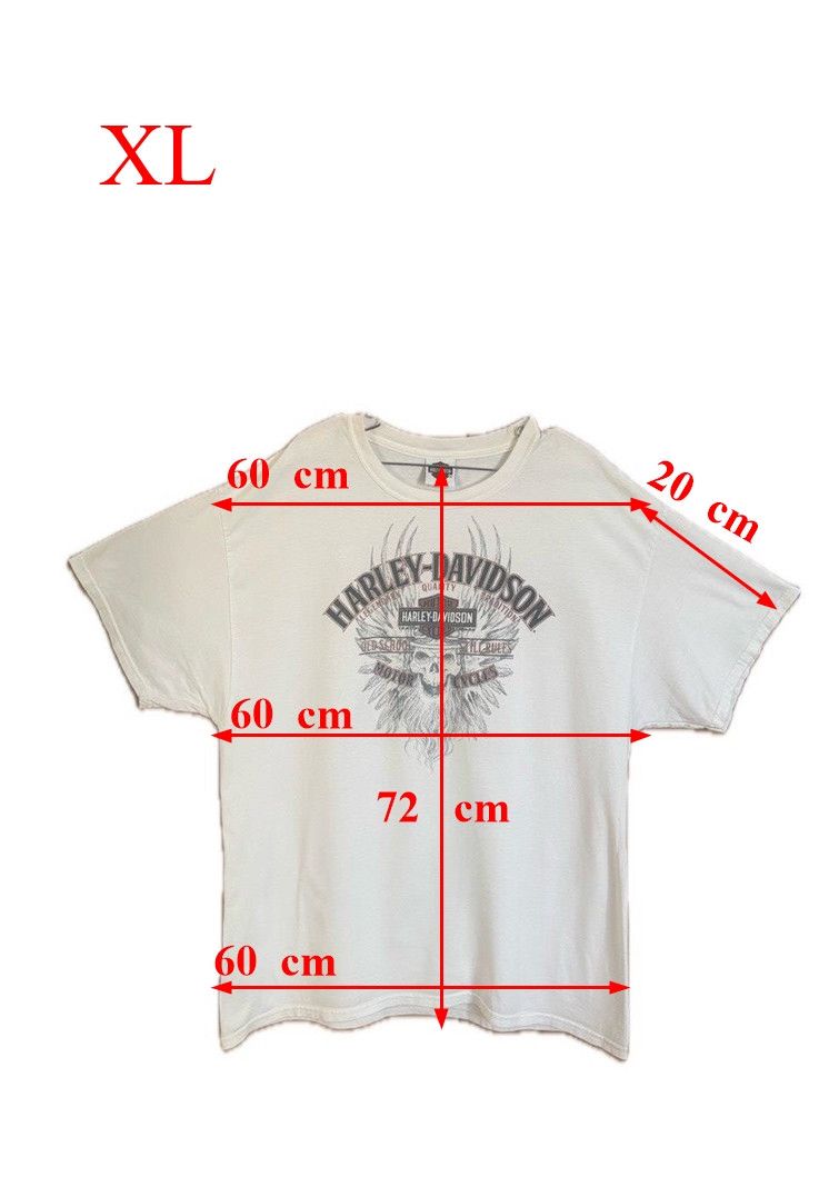 Harley Davidson Harley Davidson Motor Cycles XL White T Shirt Size US XL / EU 56 / 4 - 4 Thumbnail