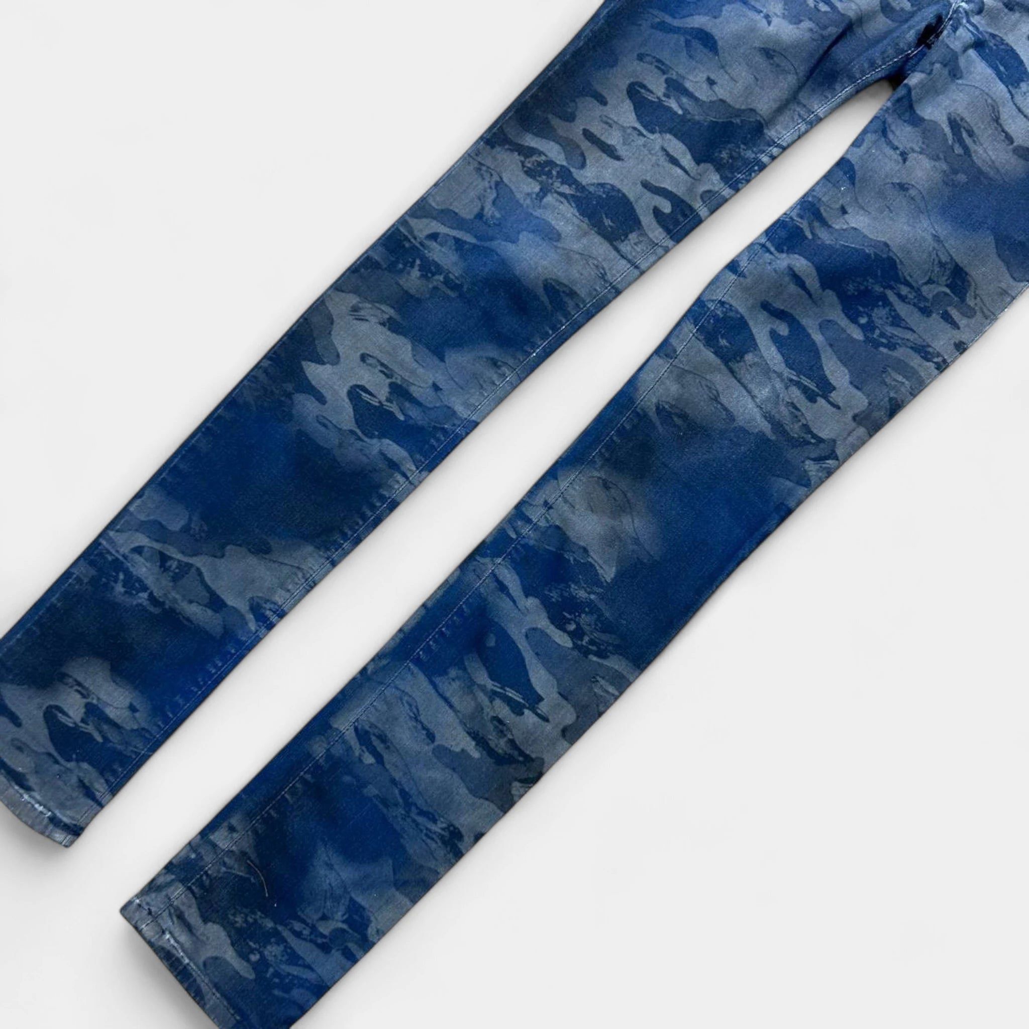 Diesel Diesel Skinny Blue Camouflage Jeans Size 28" / US 6 / IT 42 - 3 Thumbnail
