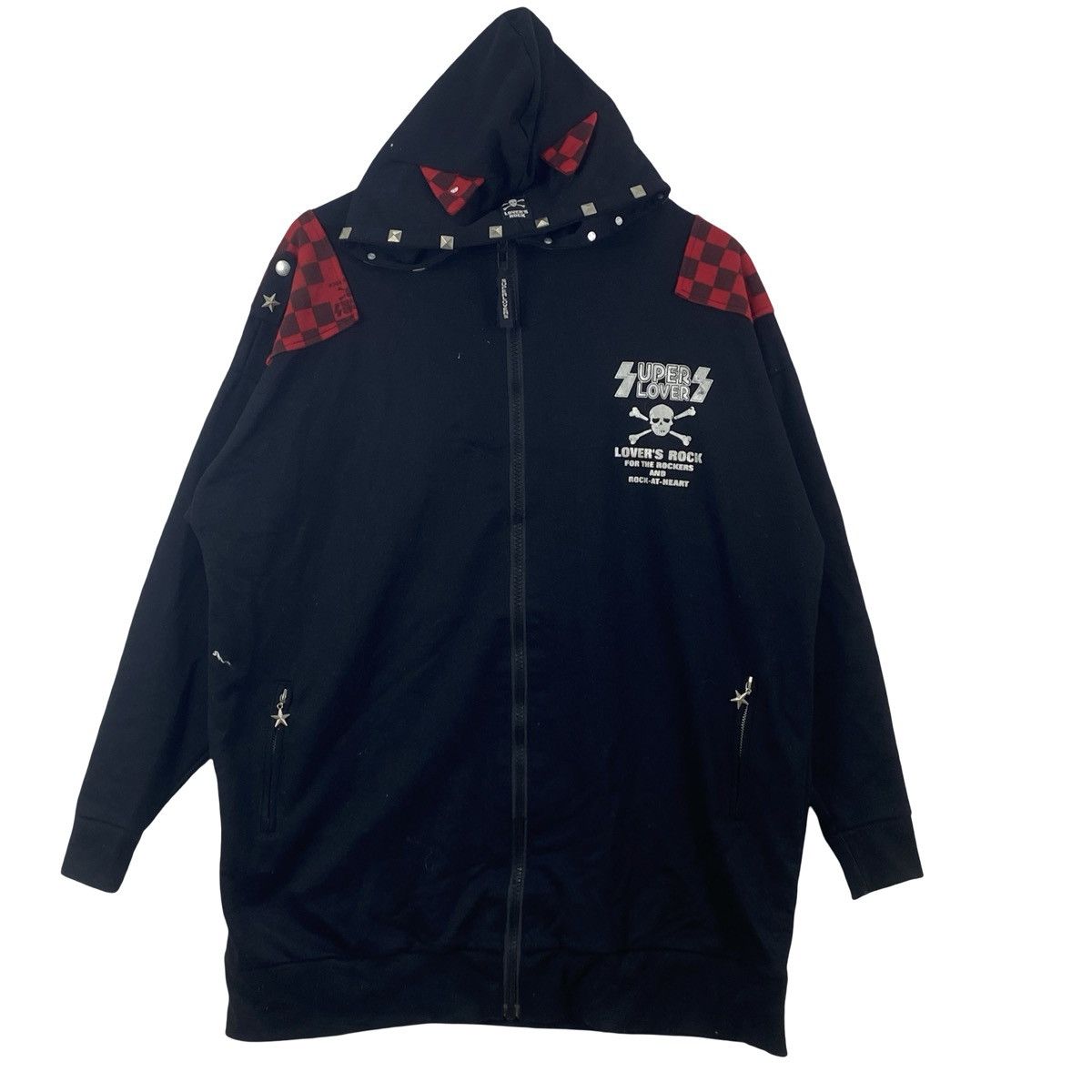 Super Lovers SUPER LOVERS Japan Rock Skull Crossbones Studded Oversized Size XXL / US 16-18 / IT 52-54 - 4 Thumbnail