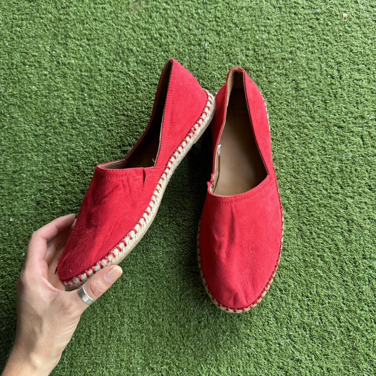 Designer A New Day Women's Red Espadrill Size US 8.5 / IT 38.5 - 3 Thumbnail