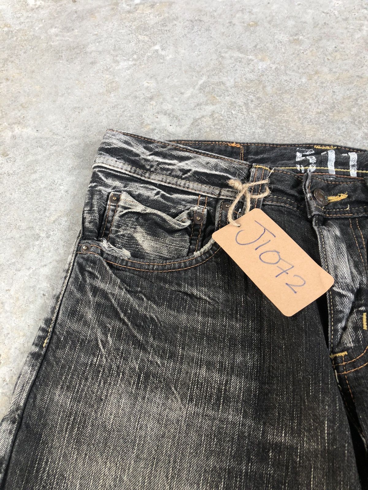 Edwin Japanese Edwin Flared Jeans Distressed Jeans 511 RV Size US 31 - 14 Thumbnail