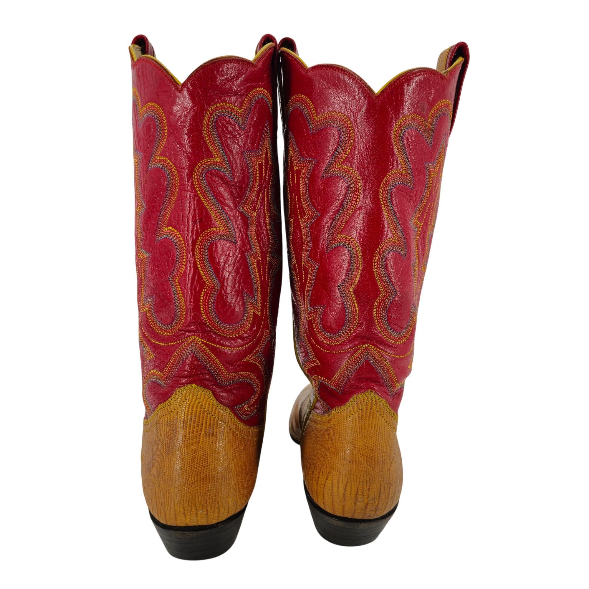 Other Stunning Womens 8C Smiths Aspen Honey Brown Lizard Cowboy W Size US 8 / IT 38 - 12 Thumbnail