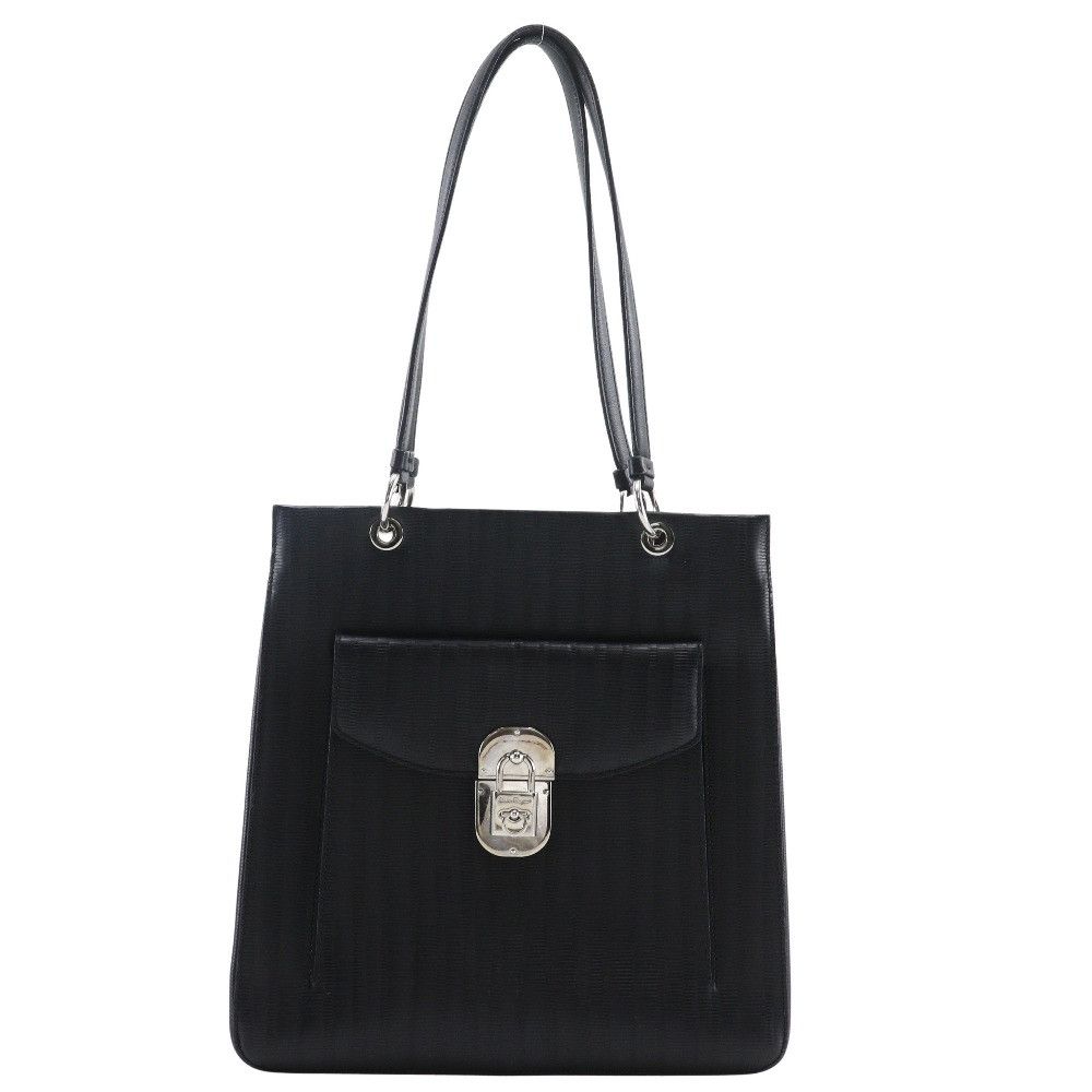 Salvatore Ferragamo Salvatore Ferragamo Salvatore Ferragamo Gancini Embossed Leather Shoulder Bag Leather Shoulder Bag DUTY FREE for USA Size ONE SIZE - 1 Thumbnail