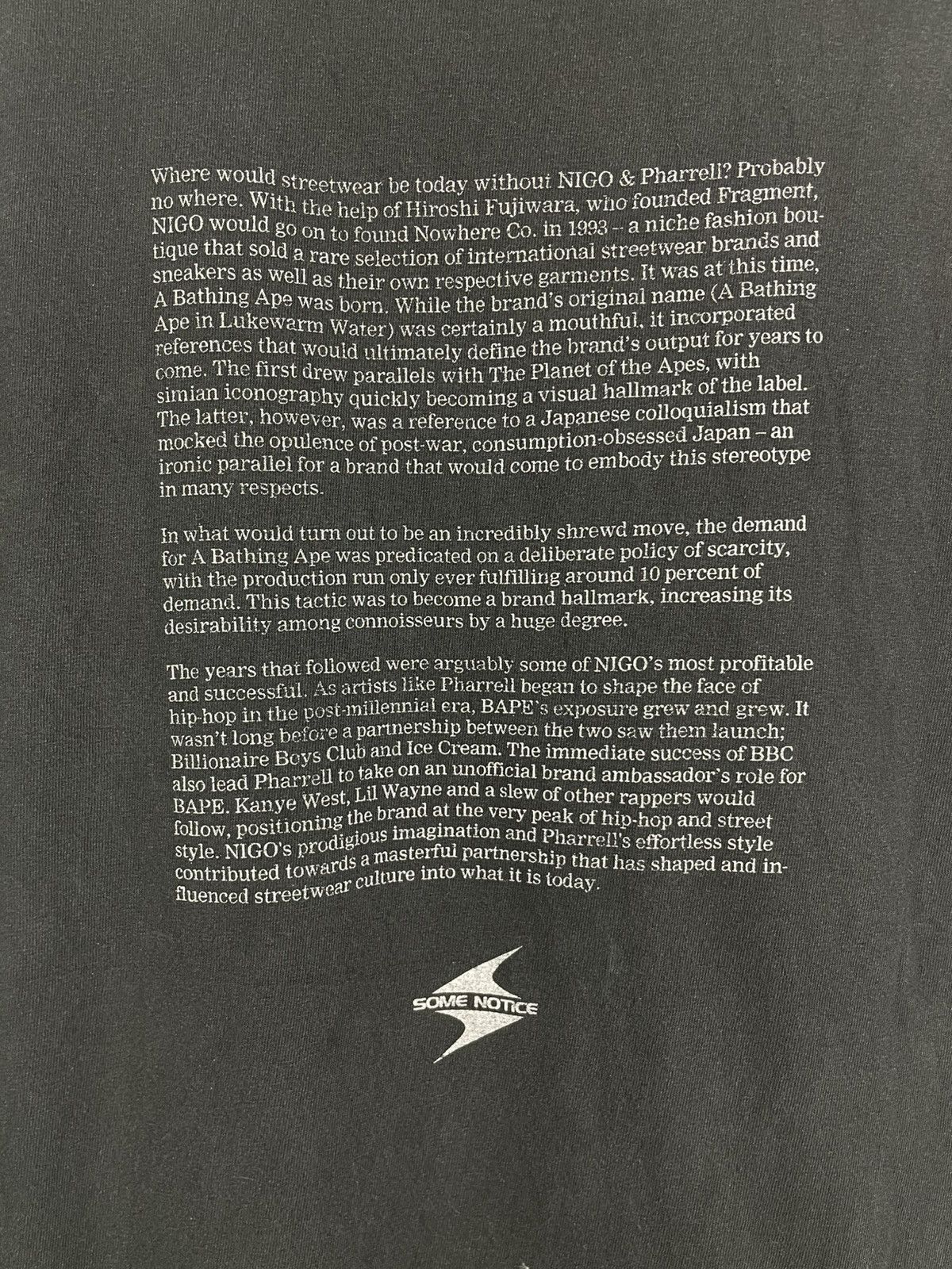 Japanese Brand × Other Rare Some Notice NIGO & Pharrell Tribute Tee - Grail Piece Size US M / EU 48-50 / 2 - 10 Thumbnail