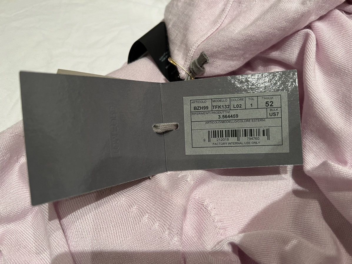 Tom Ford TOM FORD Polo Sweater 52 Italy 70% Cashmere 30% Silk Pink Size US L / EU 52-54 / 3 - 9 Thumbnail