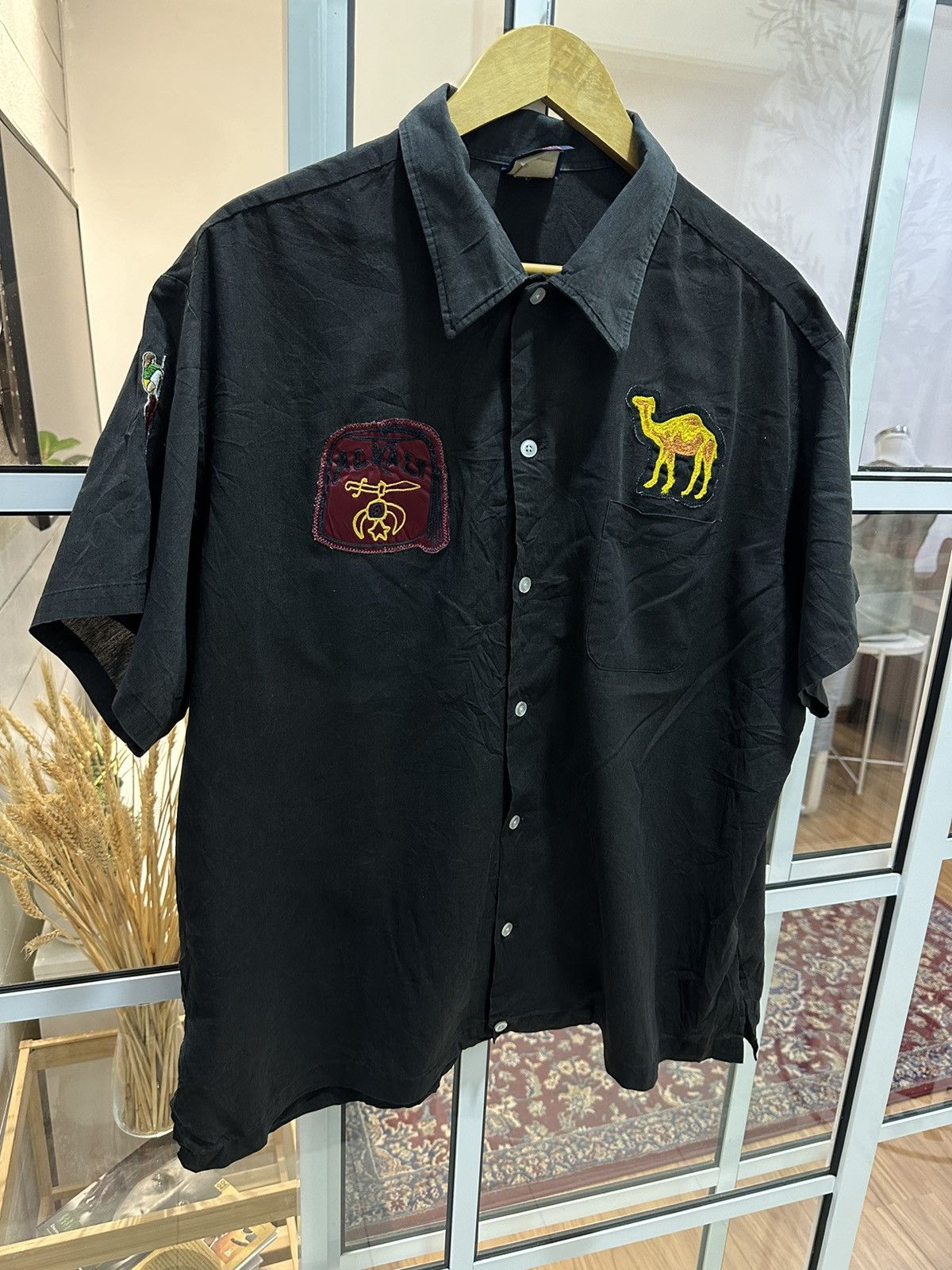 Vintage Vintage 70s Bowling Shirt Dave Alkaly Bowlers (Boxy Cut) Size US XXL / EU 58 / 5 - 2 Thumbnail