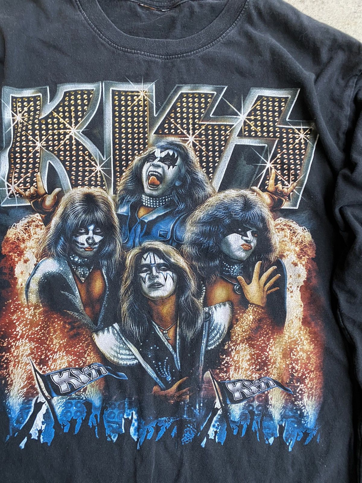 Band Tees × KISS × L.A. Roxx Kiss Band Monster Double Side Bootleg tee Size US M / EU 48-50 / 2 - 2 Thumbnail