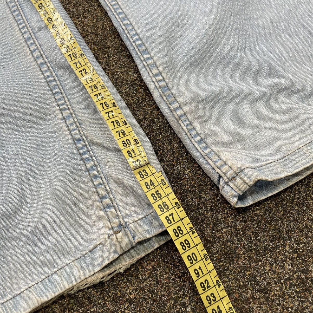 Vintage Vintage 90s Y2K Light Wash Baggy Wide Leg Jeans Skate 34 Size US 34 / EU 50 - 7 Thumbnail