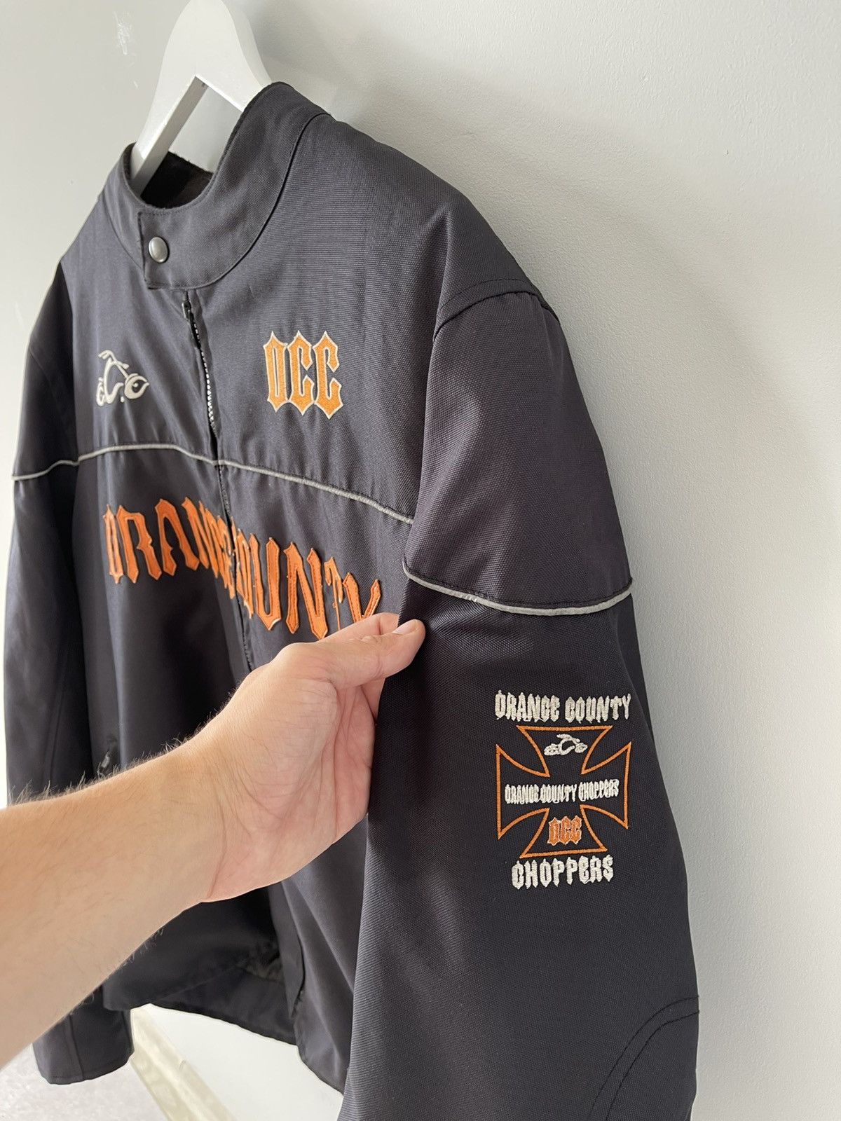 Vintage Vintage Orange County Choppers Armored Motorcycle Jacket Size US XL / EU 56 / 4 - 9 Thumbnail