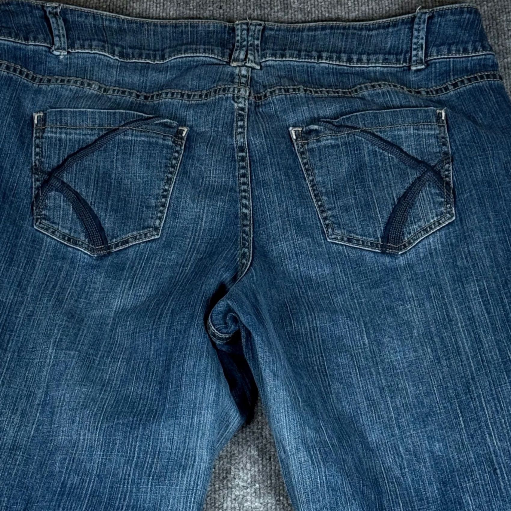 Vintage Lane Bryant Jeans Womens Size 20 Bootcut Pants Trendy Distressed Denim Stretch Size 42" / US 20 - 4 Thumbnail