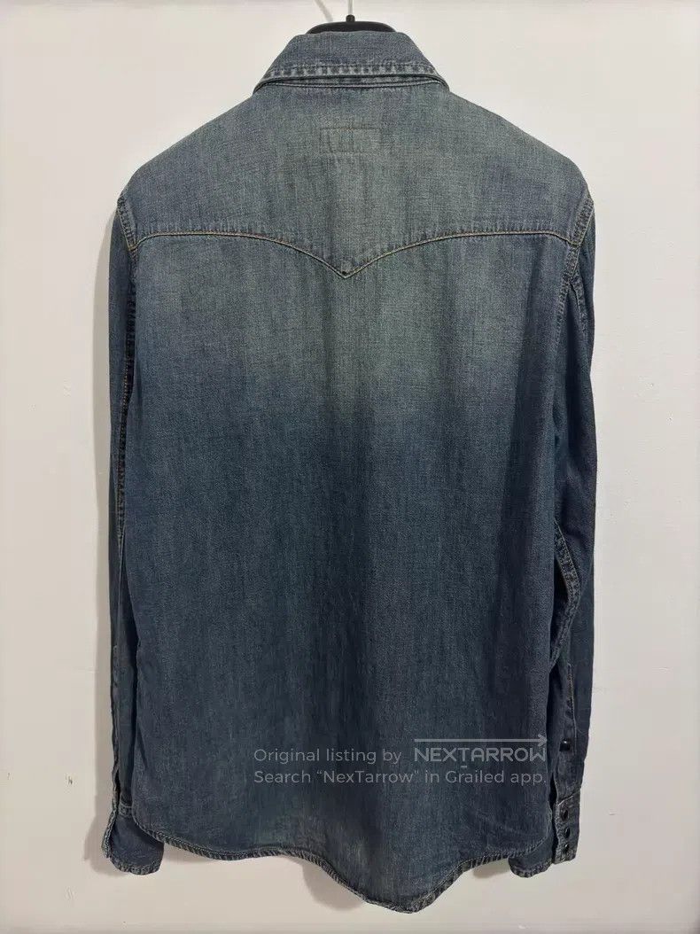 Saint Laurent Paris Saint Laurent Paris Vintage Dark Blue Cat Eye Double Pocke Size US M / EU 48-50 / 2 - 2 Thumbnail