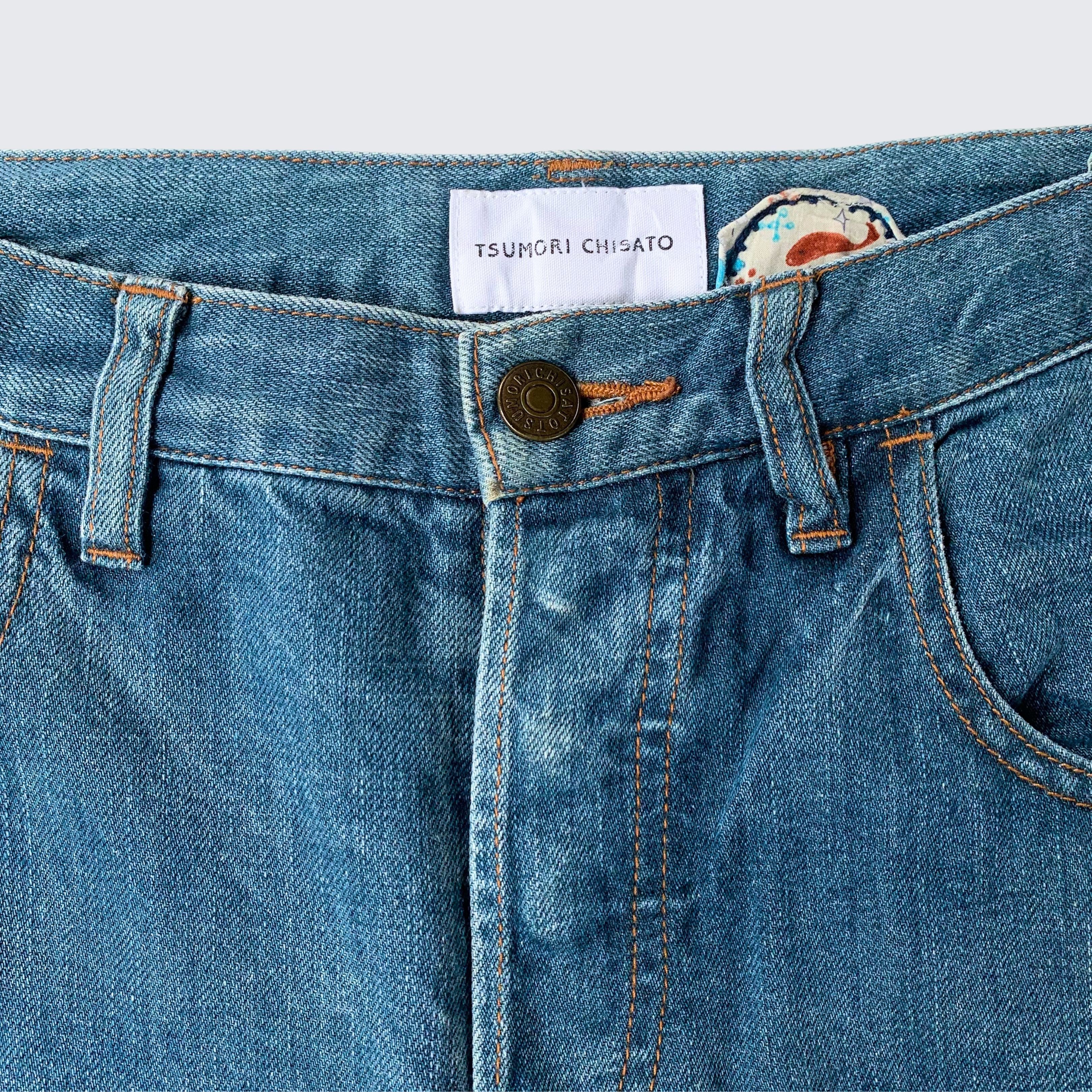 Tsumori Chisato Vintage Tsumori Chisato Issey Miyake Denim Shorts Size 27" / US 4 / IT 40 - 2 Thumbnail