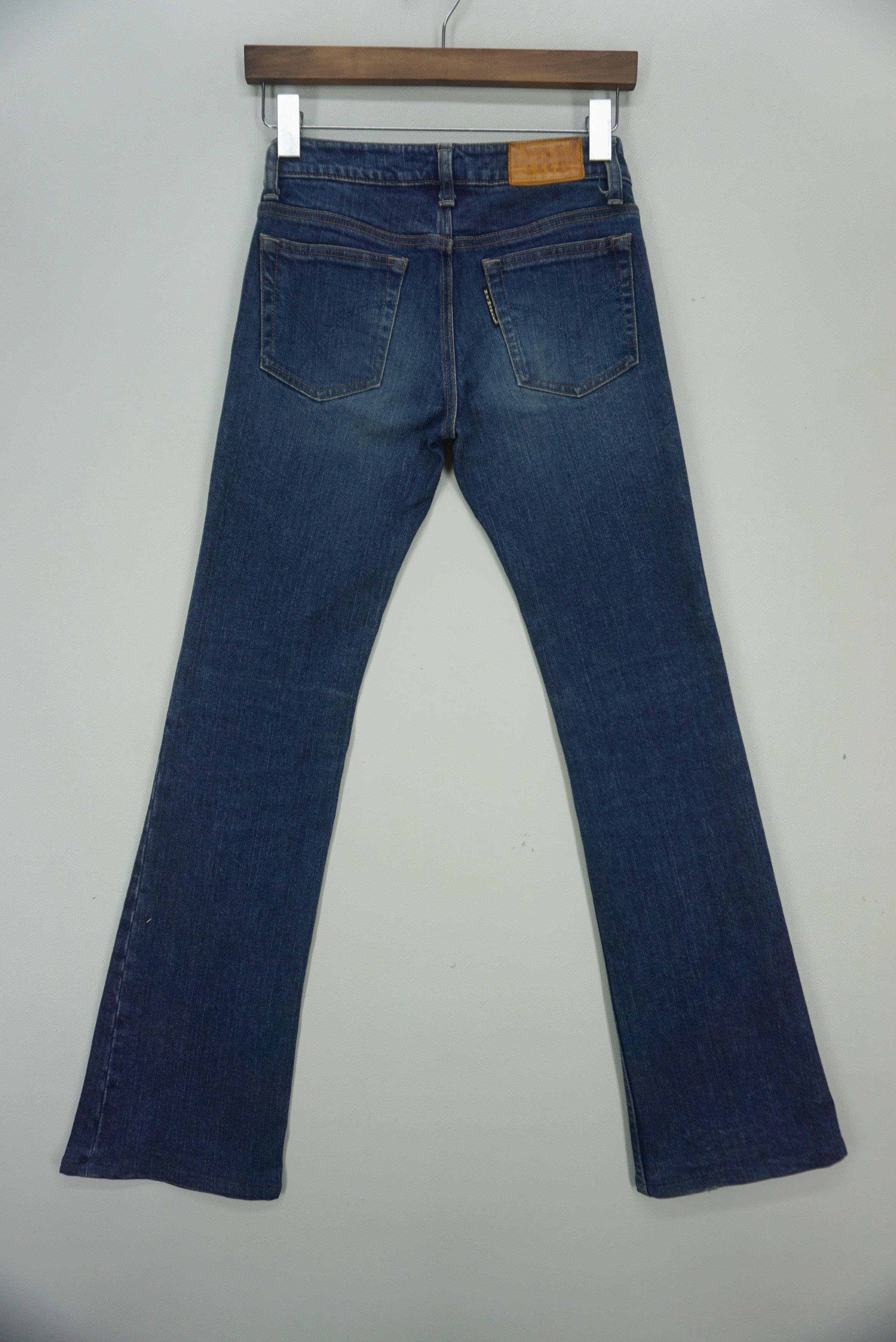 Japanese Brand Hollywood Ranch Market Jeans fit W28xL31 Low Rise Bootcut Size 26" / US 2 / IT 38 - 2 Thumbnail