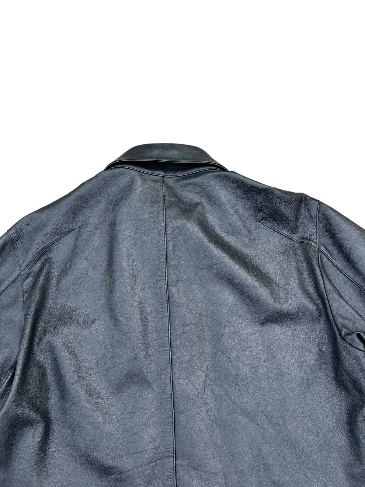 Vintage Vintage Yoshiyuki Konishi Black Sheepskin Leather Shirt Size US M / EU 48-50 / 2 - 13 Thumbnail