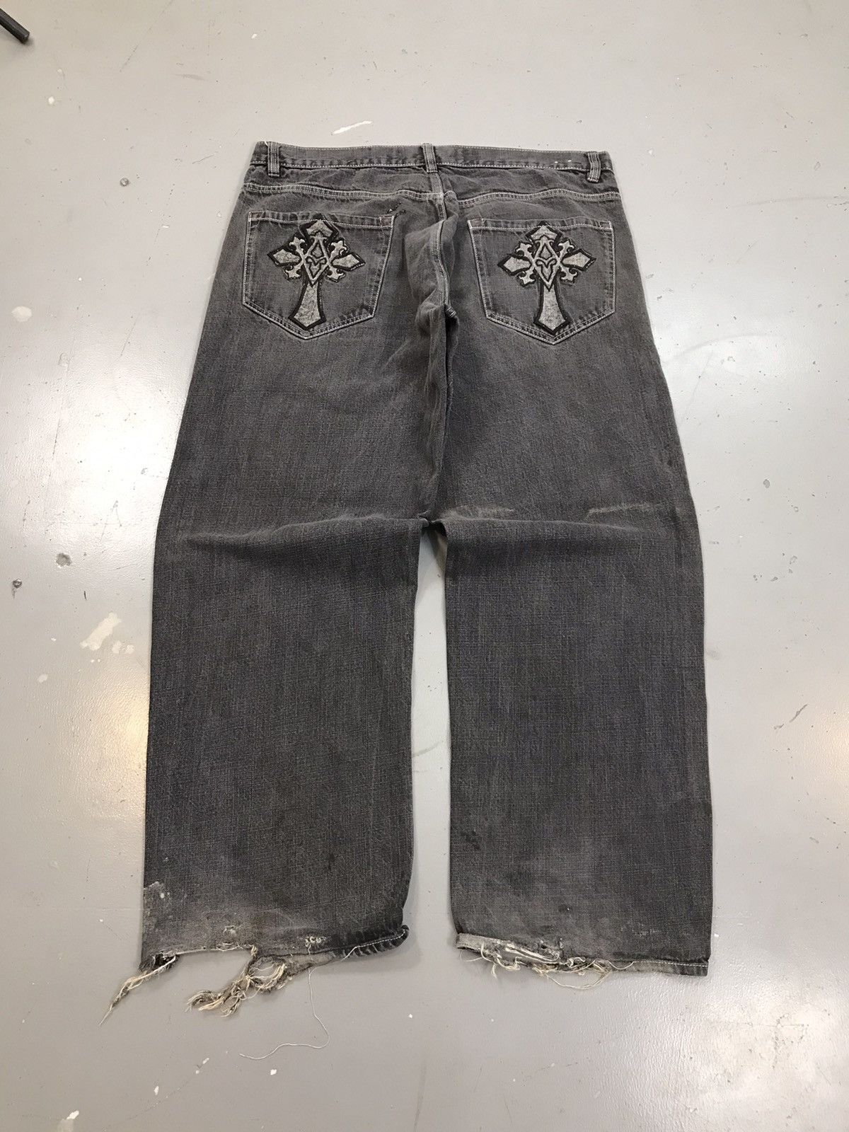 Avirex Vintage Avirex cross embroidered loose fit denim Size US 42 / EU 58 - 1 Thumbnail