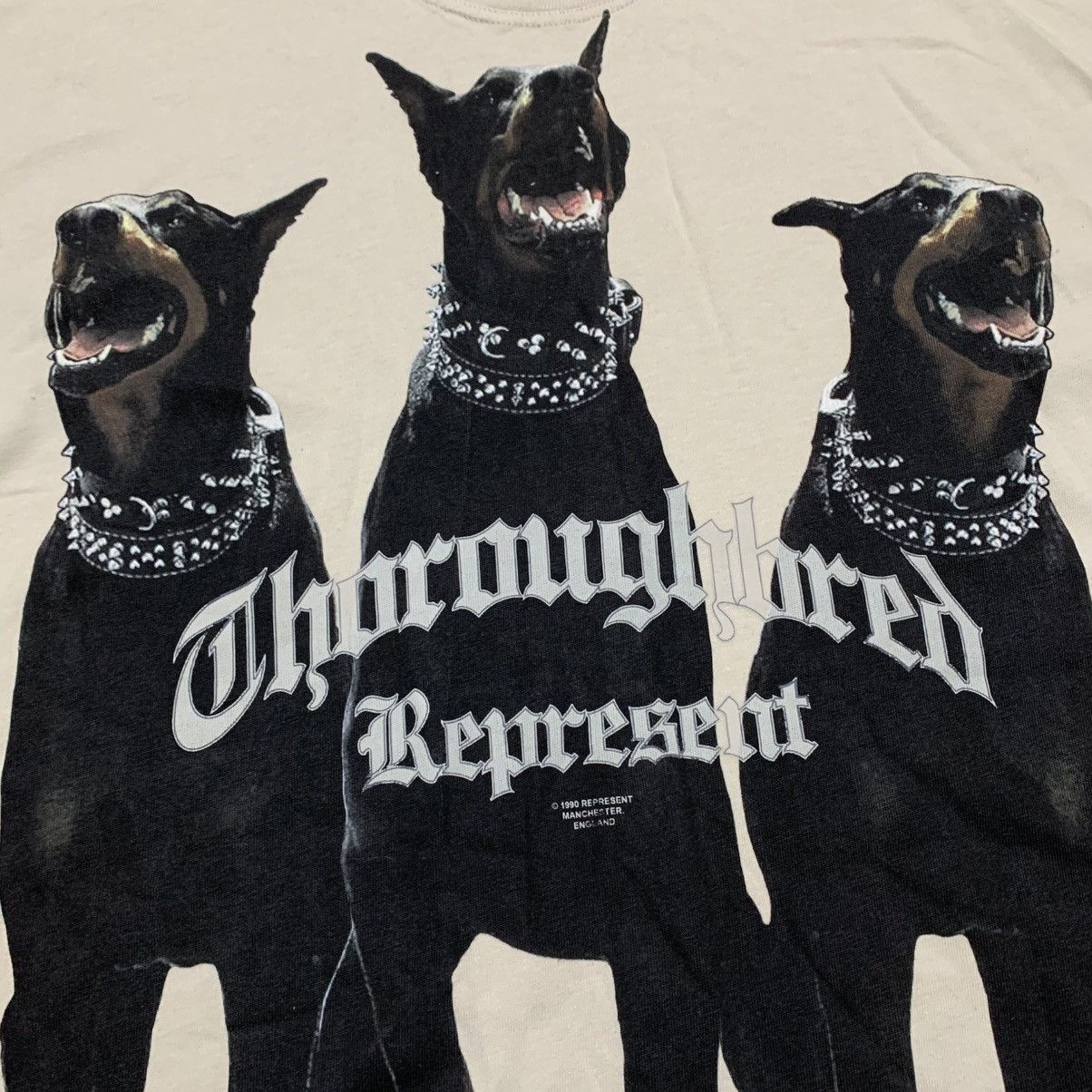 Represent Clo. Represent Small Thoroughbred Dog Vintage White Tee Size US S / EU 44-46 / 1 - 3 Thumbnail